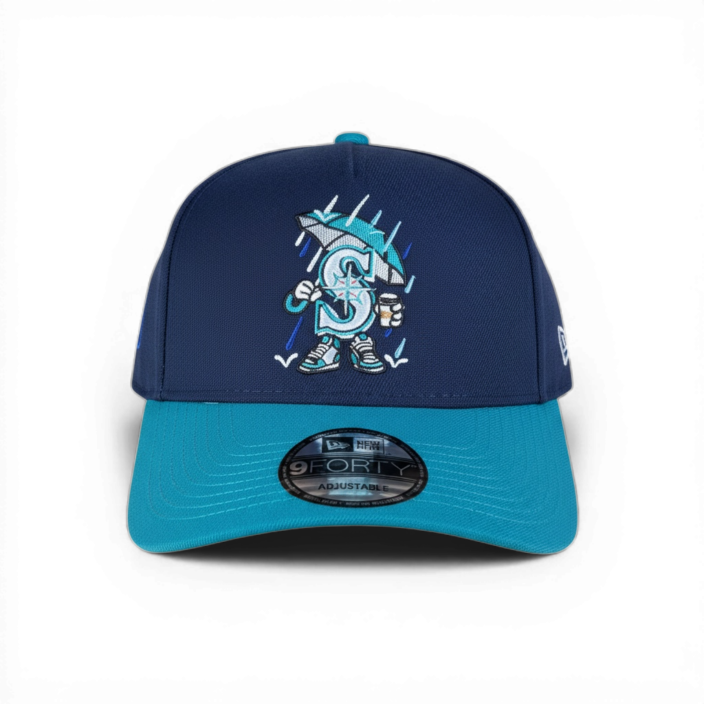 Seattle Mariners New Era 9FORTY Adjustable Cap Navy/Teal