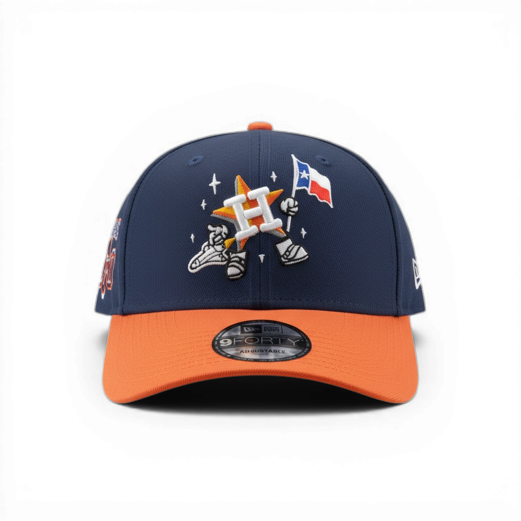 Houston Astros New Era 9FORTY Adjustable Cap – Navy/Orange