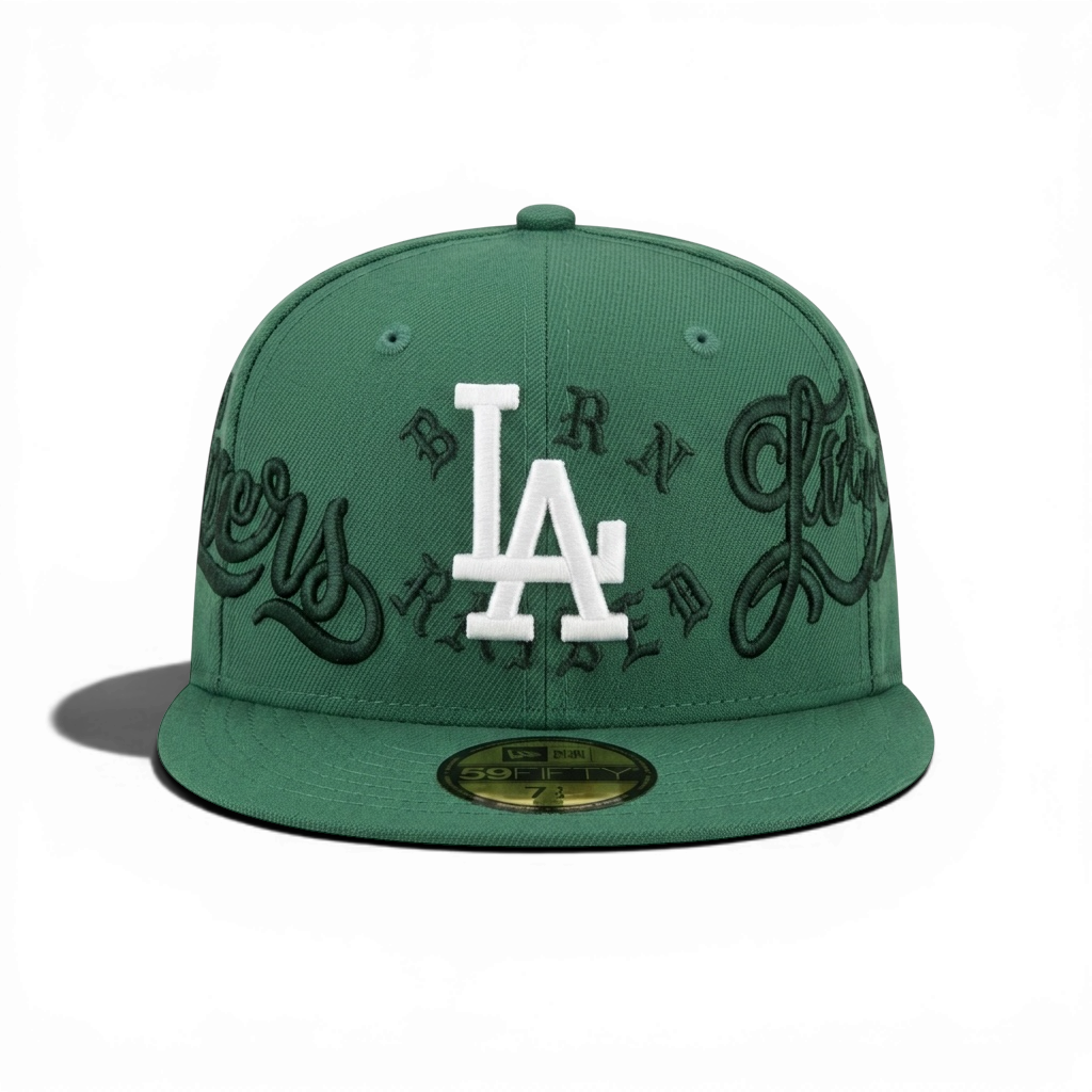New Era Born X Raised LA Dodgers 59FIFTY Fitted Cap Green