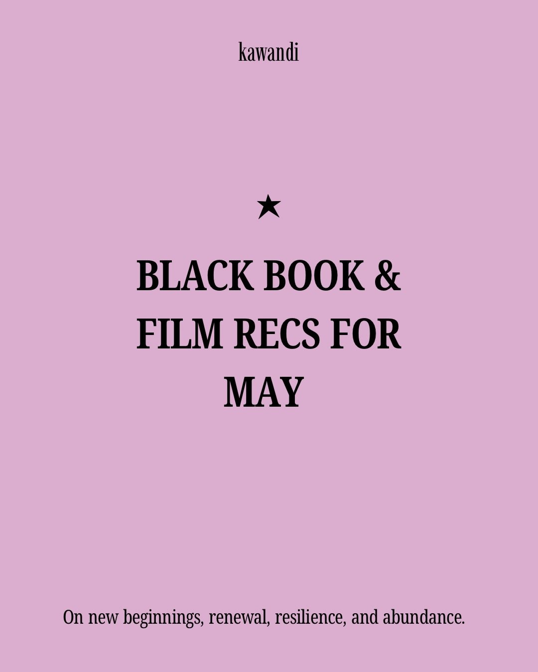 Black media recs for May! We&rsquo;re reading in the park again 🥳🌷