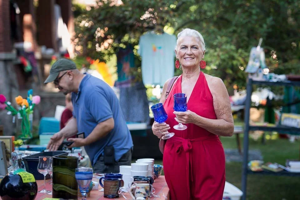 [39/100] Judy - Our neighbors had a garage sale and I stopped by to drop off some items and to chat. Judy was browsing the garage sale and her bearing and outfit struck me immediately. She was very friendly and we chatted for a few minutes and then I