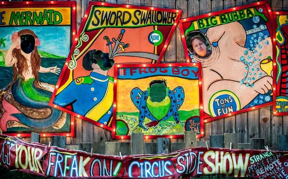 [25/100] Pamela - My son and I headed down to check out some of the entries and watch the last minute set up the night before Grand Rapids Art Prize 2012. We came across Pamela putting the finishing touches on her entry, a participation piece inspire