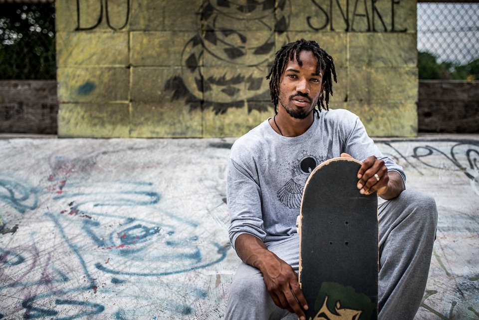 [41/100] Auttiesh - We stopped by the skate park today to watch for awhile and I found that I could not resist grabbing my camera for a few shots. I struck up a conversation with Auttiesh. He grew up in Grand Rapids and has been skating for 17 years,