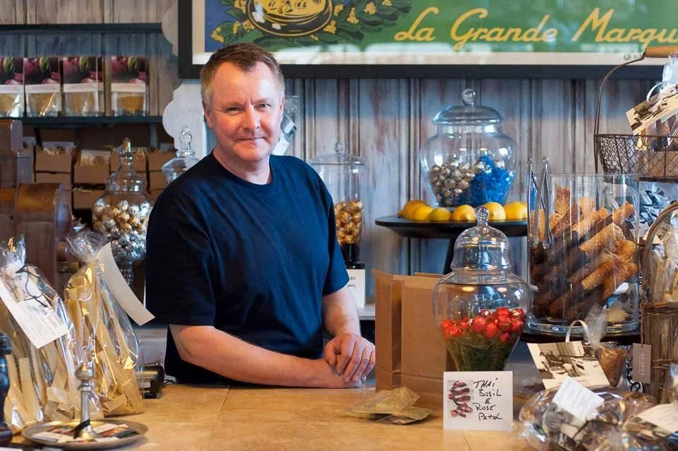 [18/100] Steve - The AWESOME new hand-made local pasta shop, The Local Epicurean, ran a Living Social deal awhile back. Out for a walk in this unseasonably warm and delightful weather, I stopped in to redeem my coupon. I liked the composition of the 