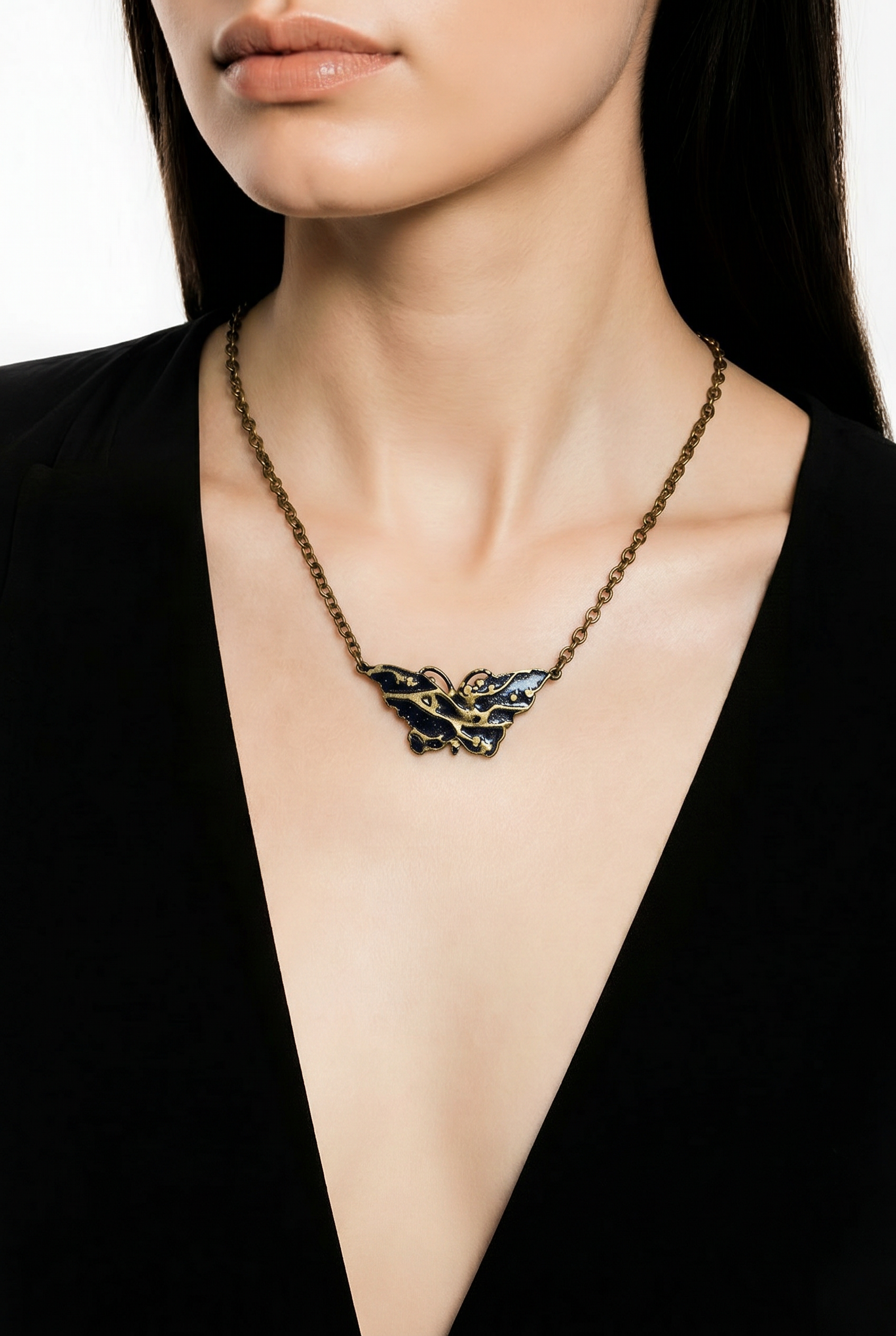 Butterfly Silhouette Necklace