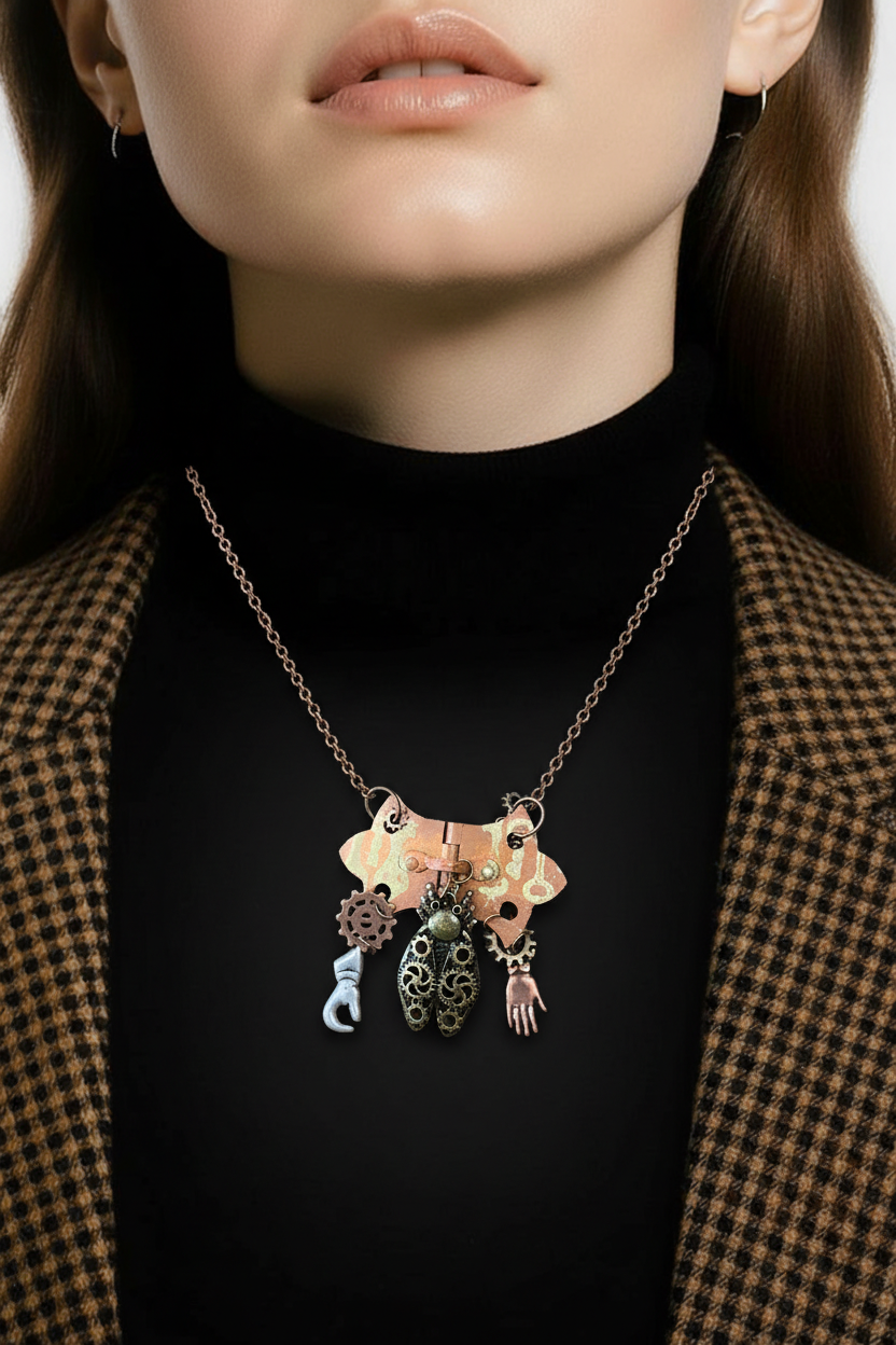 Fly around the neck necklace