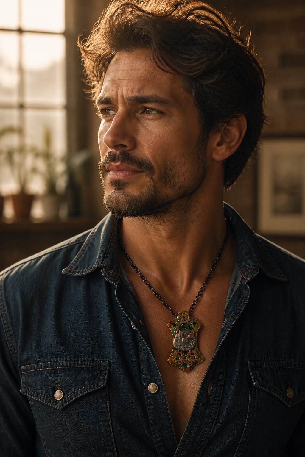 Vintage Pirate Gear Pendant