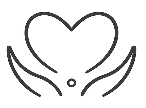 Geometric drawing of an outline square with sections divided by vertical, horizontal, and half circle lines.