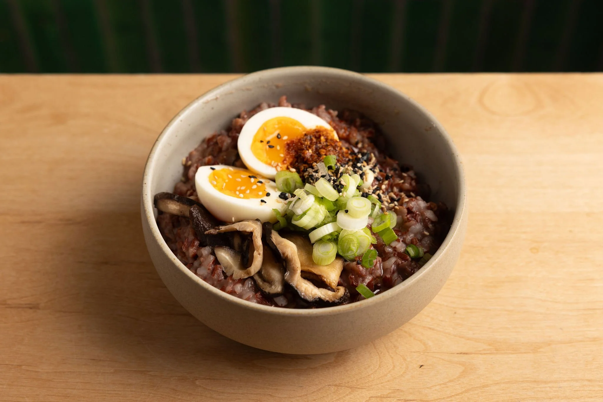 Savory porridge bowl