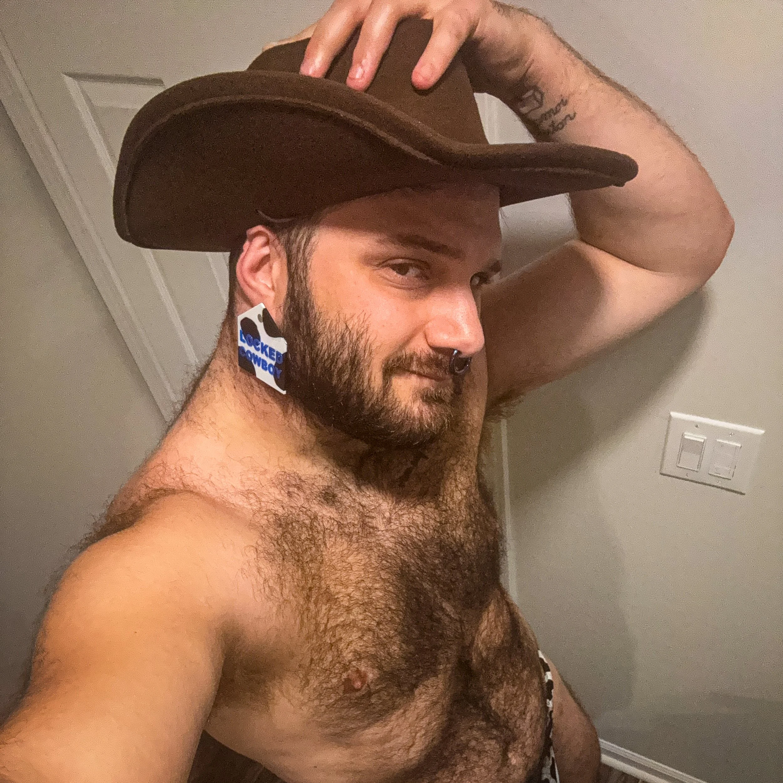 Locked Cowboy Ear Tag