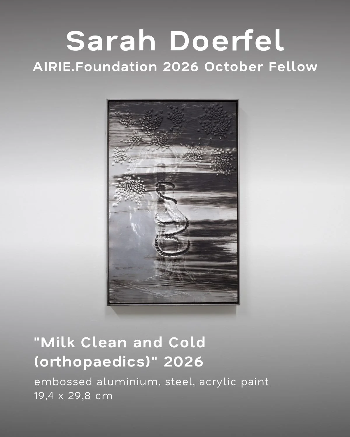Sarah Doerfel&rsquo;s practice spans installation, painting, and video, examining the boundaries between the self and the surrounding world.

Her work considers human experience as something continually shaped through change and interaction. It explo