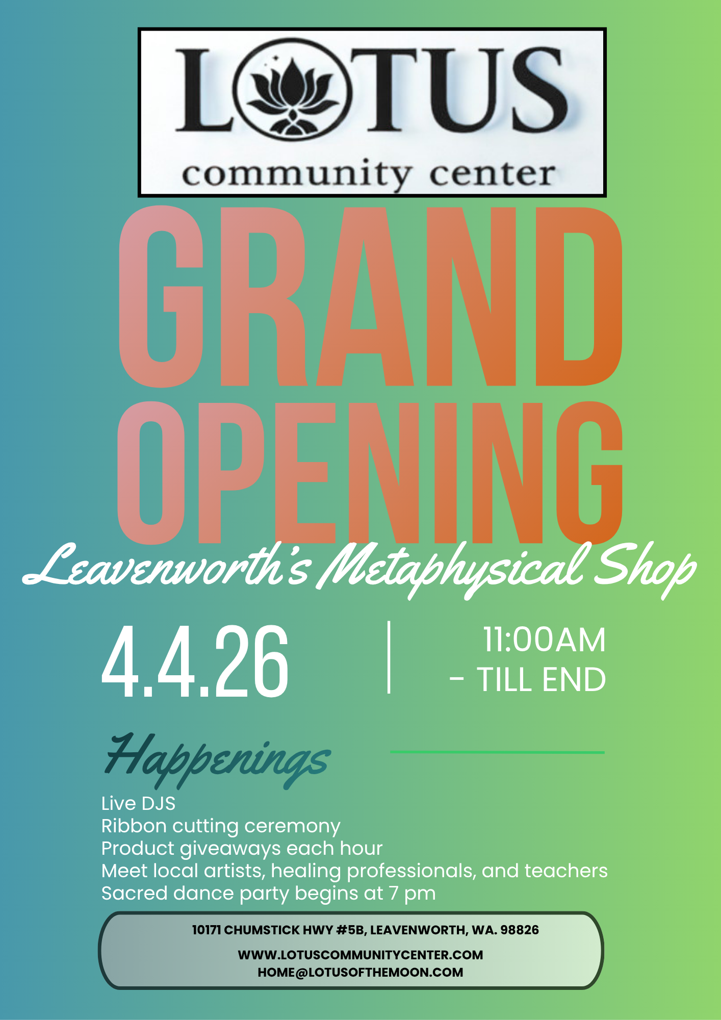 Grand Opening Party