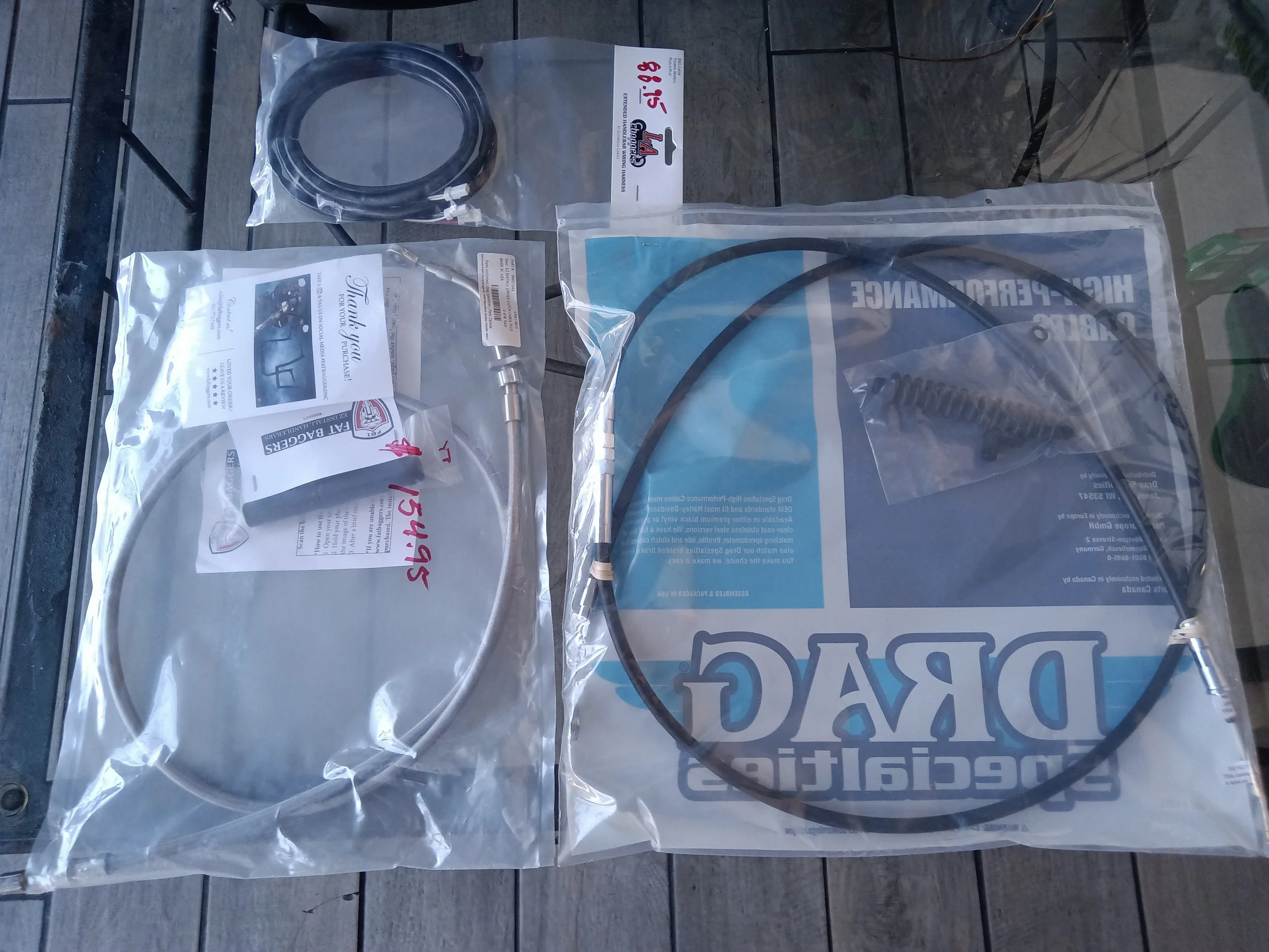 Clutch, brake, cables