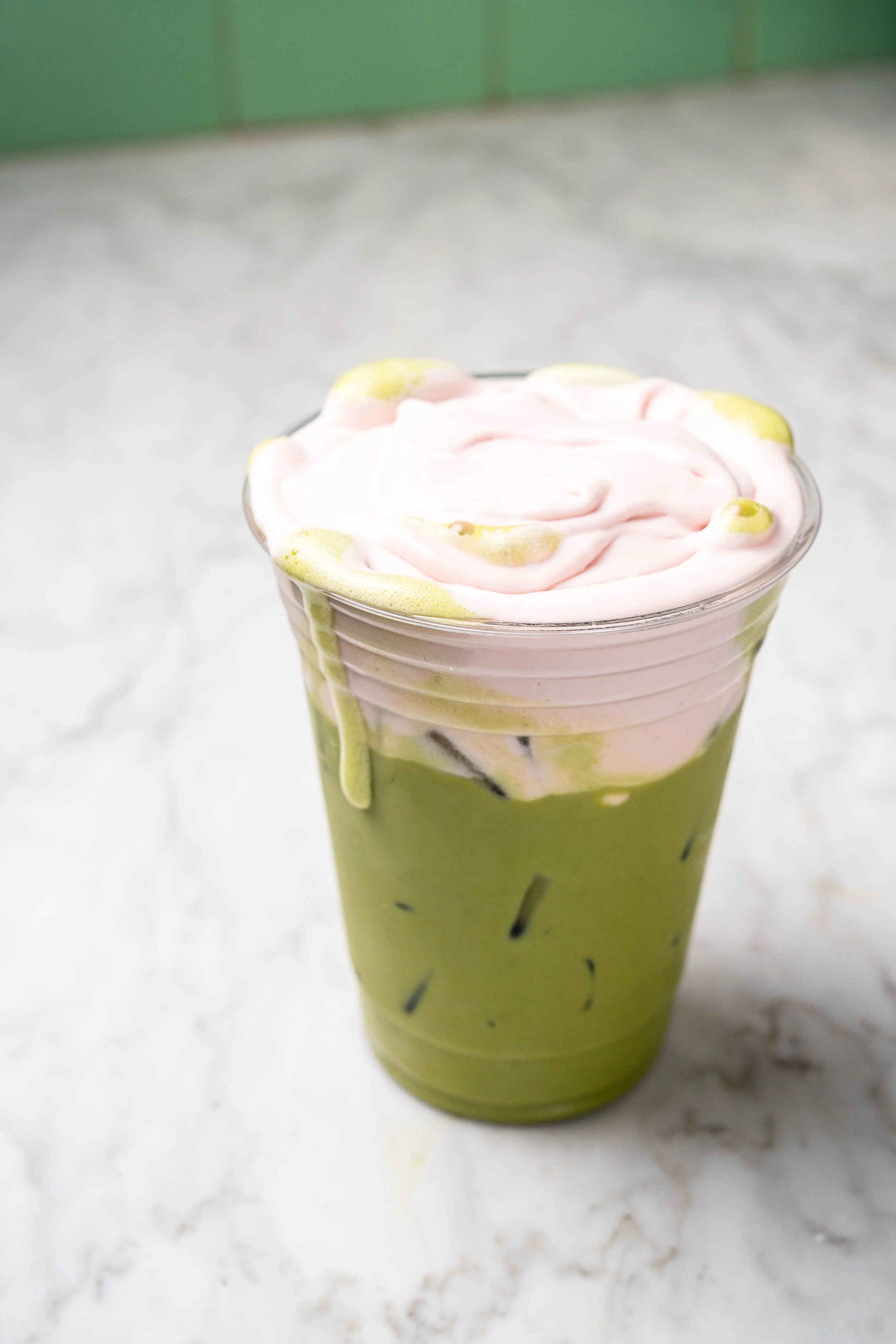 Iced Lavender Matcha Latte 