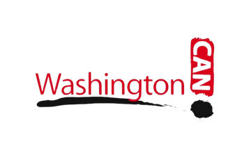 Washington CNN logo in black and red text with a microphone icon.