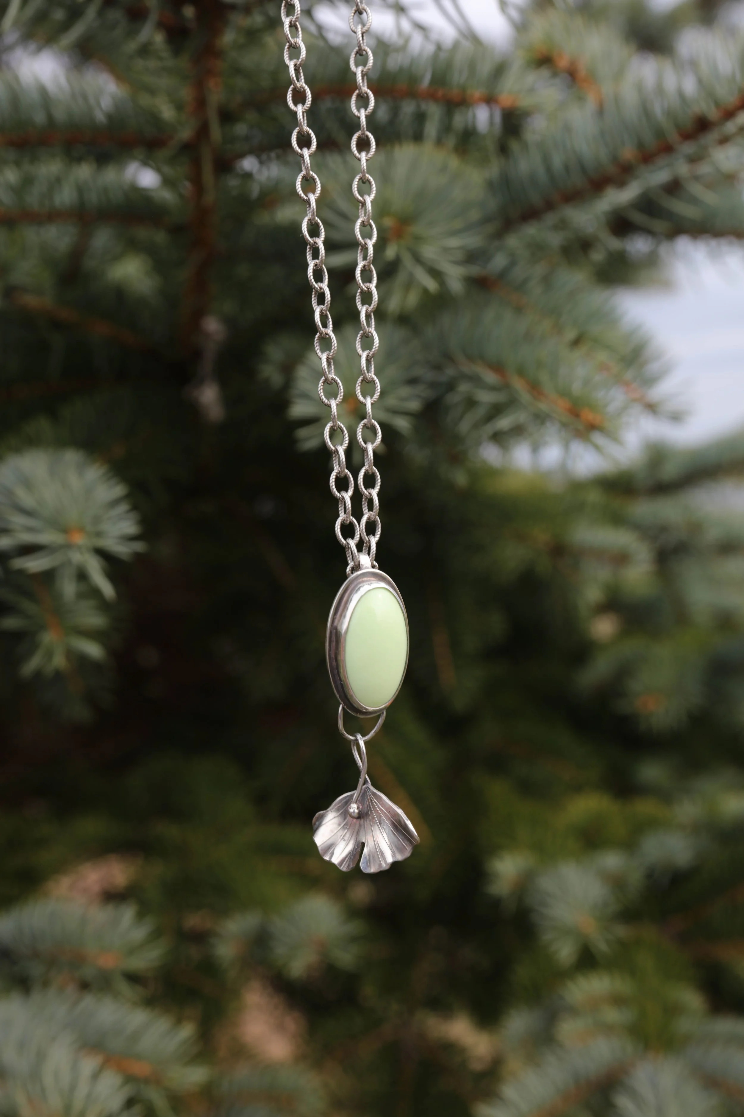 necklace lemon chryophase with ginkgo leaf.jpg