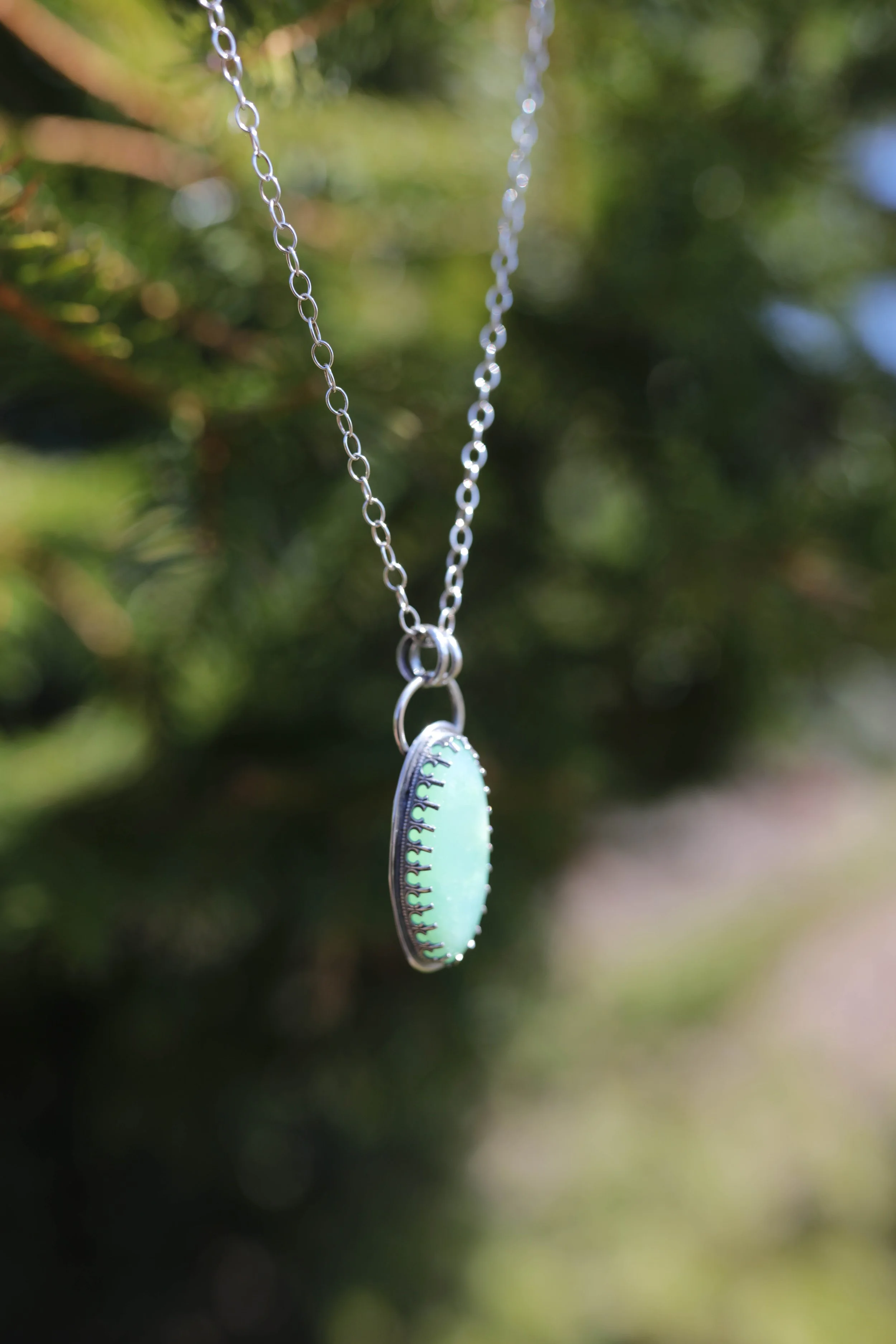 necklace chryophase oval w- gallery wire.jpg