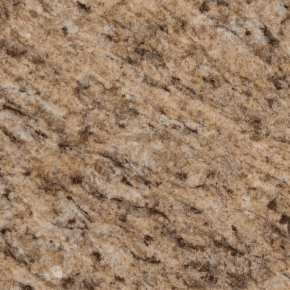 Granite Amarello Ornamental Granite. A Close-up of brown and beige granite texture with speckled pattern.