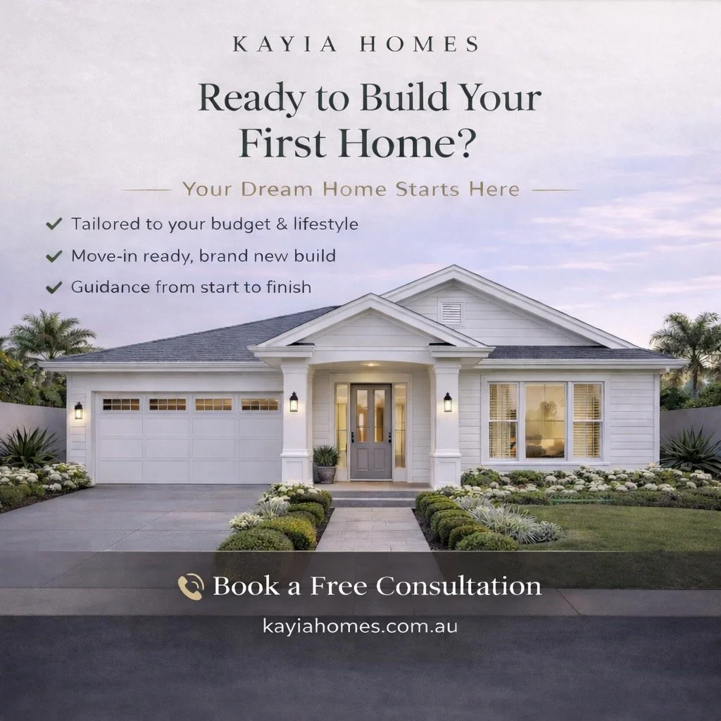 Building your first home should feel exciting &mdash; not overwhelming 🤍
At Kayia Homes, we guide you through every step, from your first conversation to the day you receive the keys. Thoughtfully designed homes, tailored to your lifestyle, budget, 