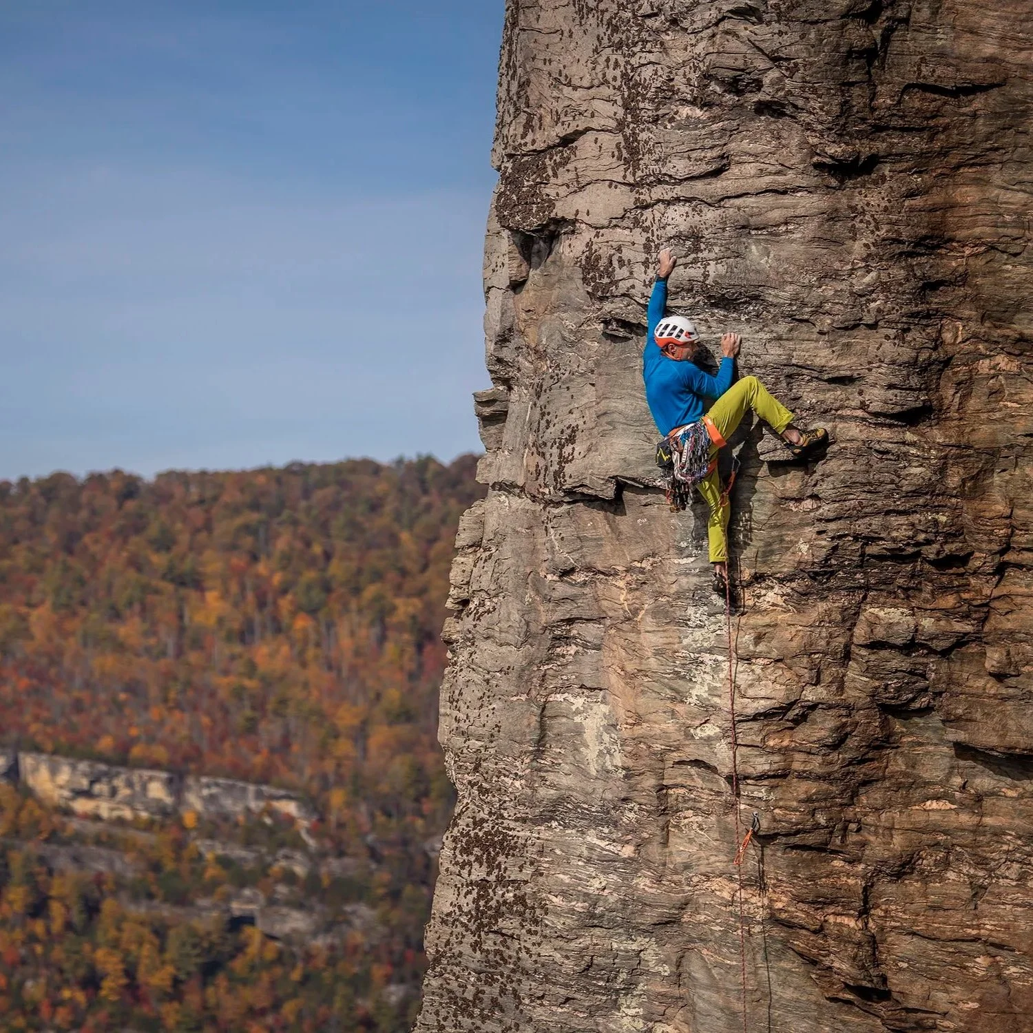 Climbing at Shortoff Mountain