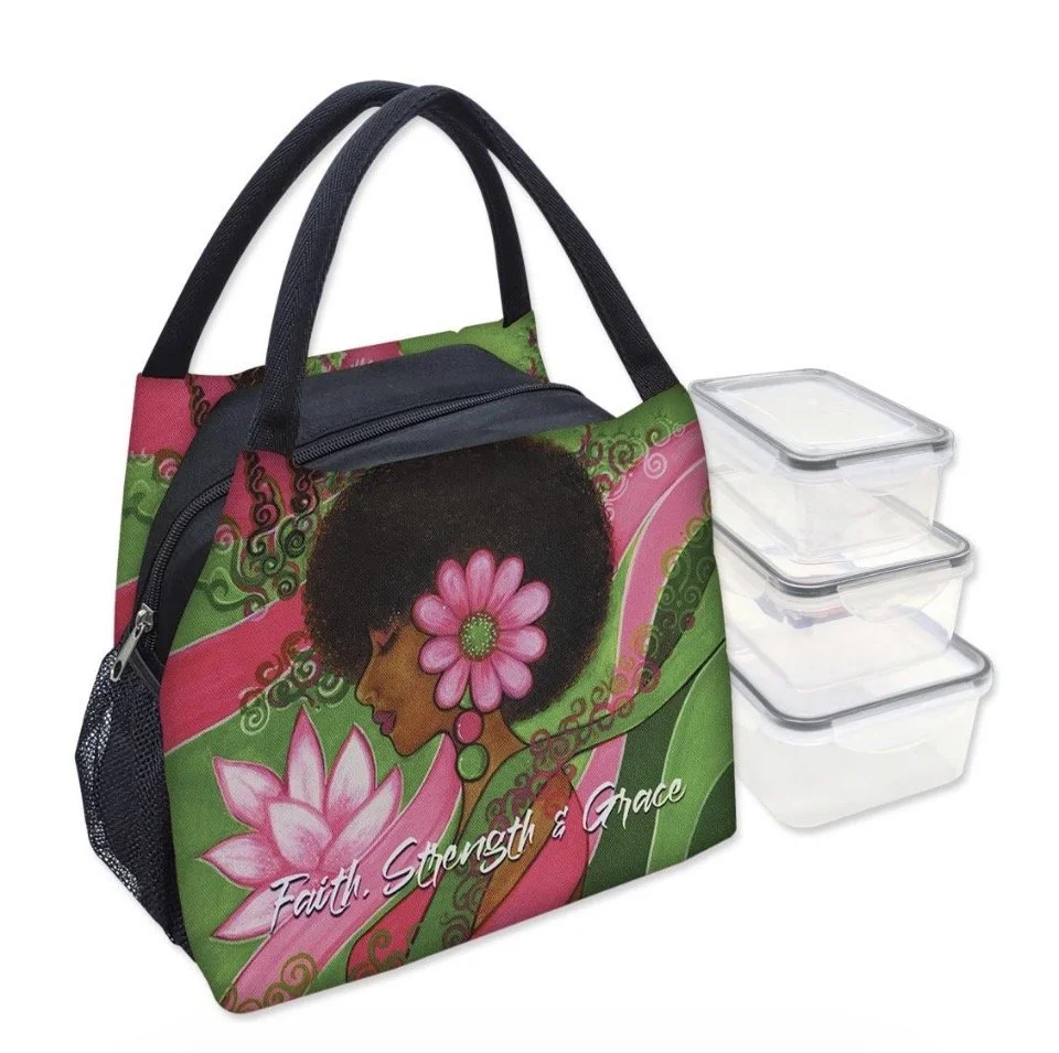 Faith, Strength & Grace Lunch Bag Set with Box Containers