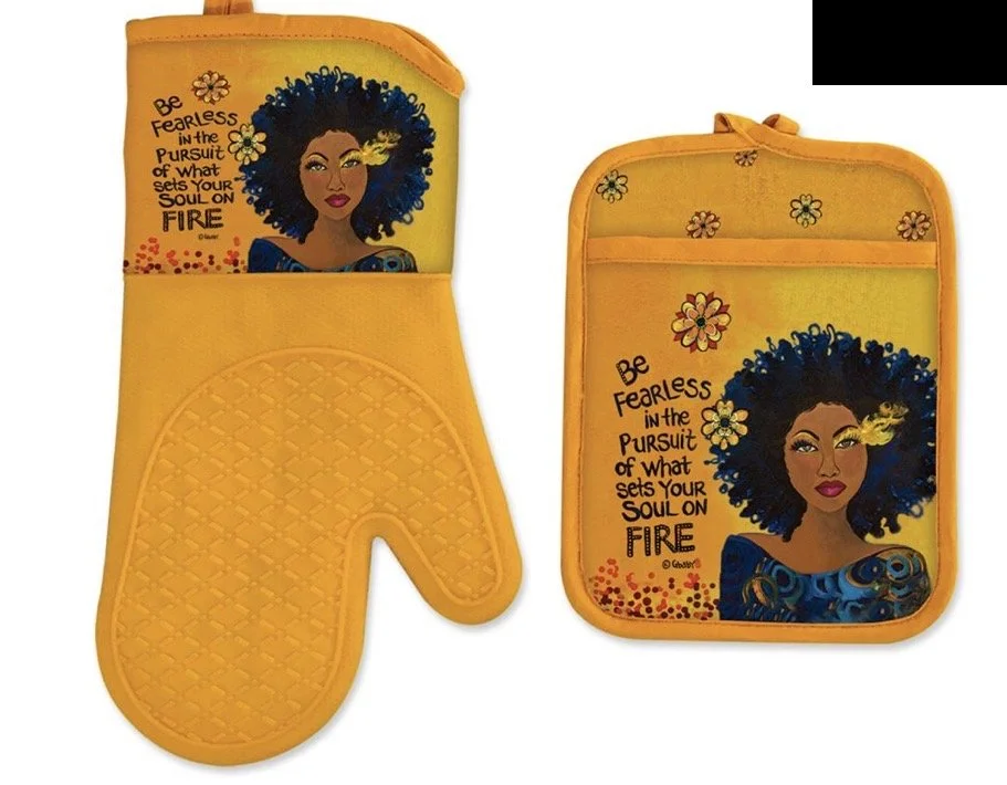 SOUL ON FIRE OVEN MITT & POTHOLDER
