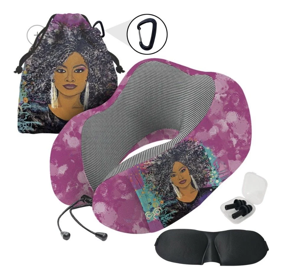 I AM Royal Memory Foam Neck Pillow Set