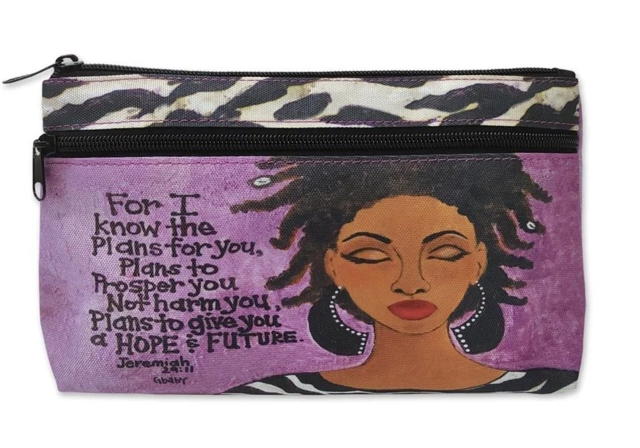 For I Know The Plans Zippered Cosmetic Bag