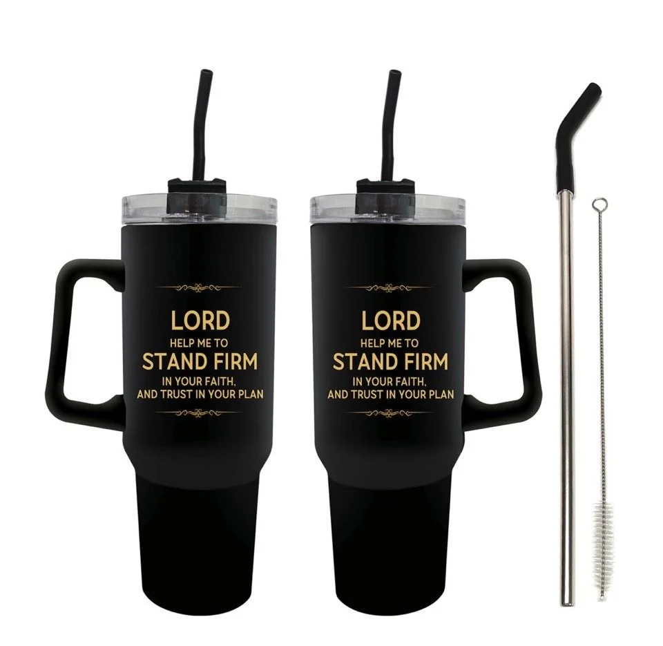 40oz Lord Help Me Tumbler with Handle