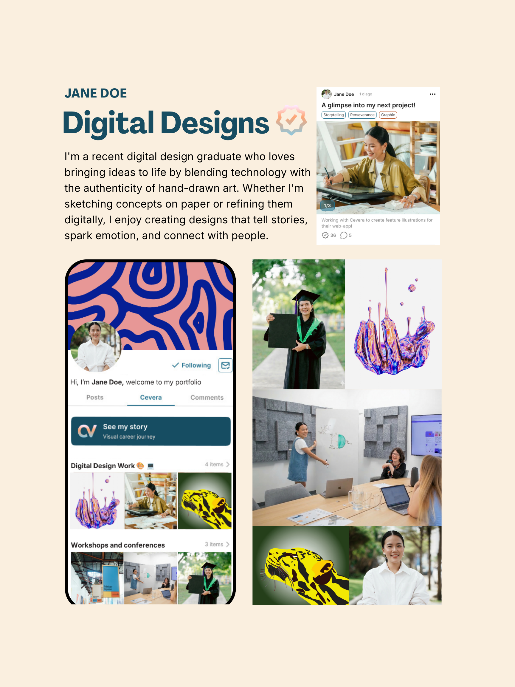 Blue Vibrant Photography Feedback QR Code Poster.png