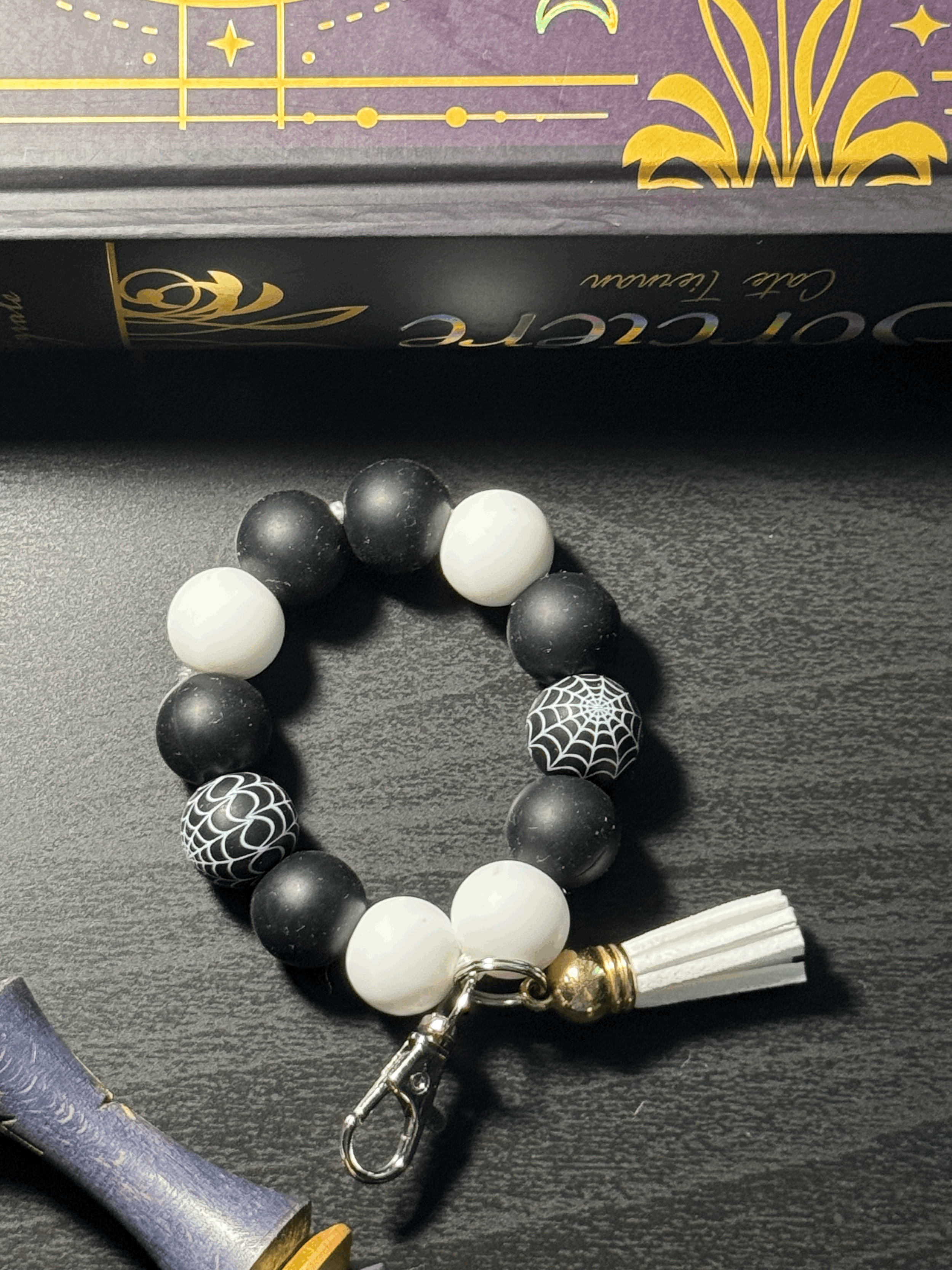 Porte-clé à perles rond - Modèle PCPR013