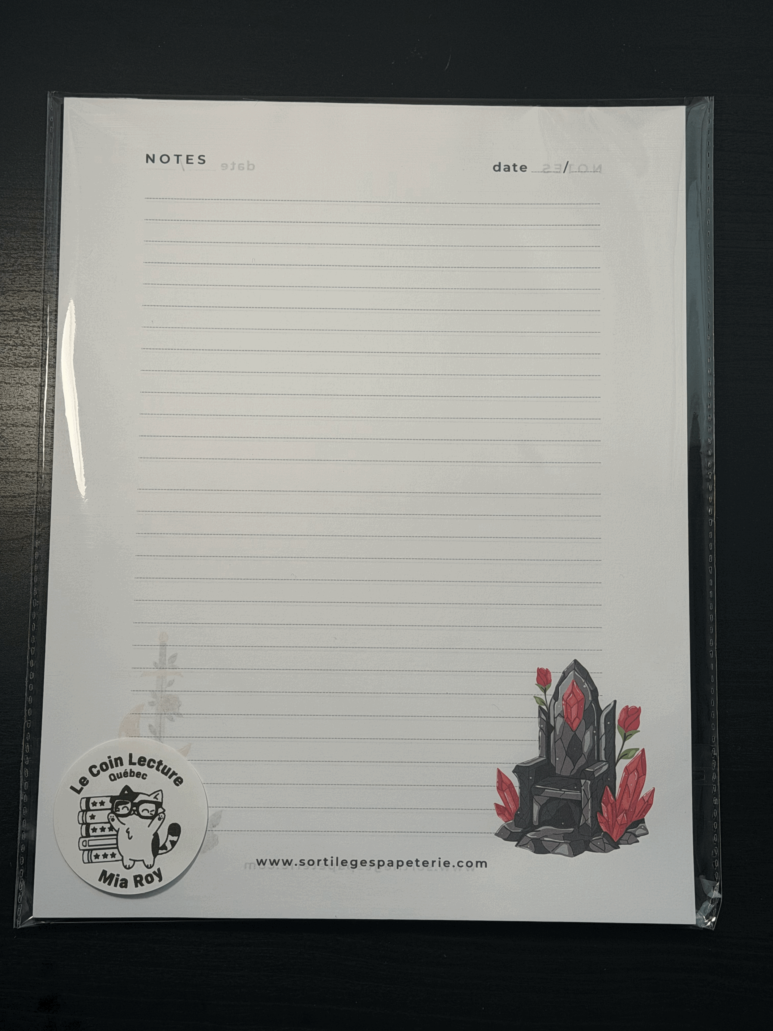 Note Pad - Le Trône de verre