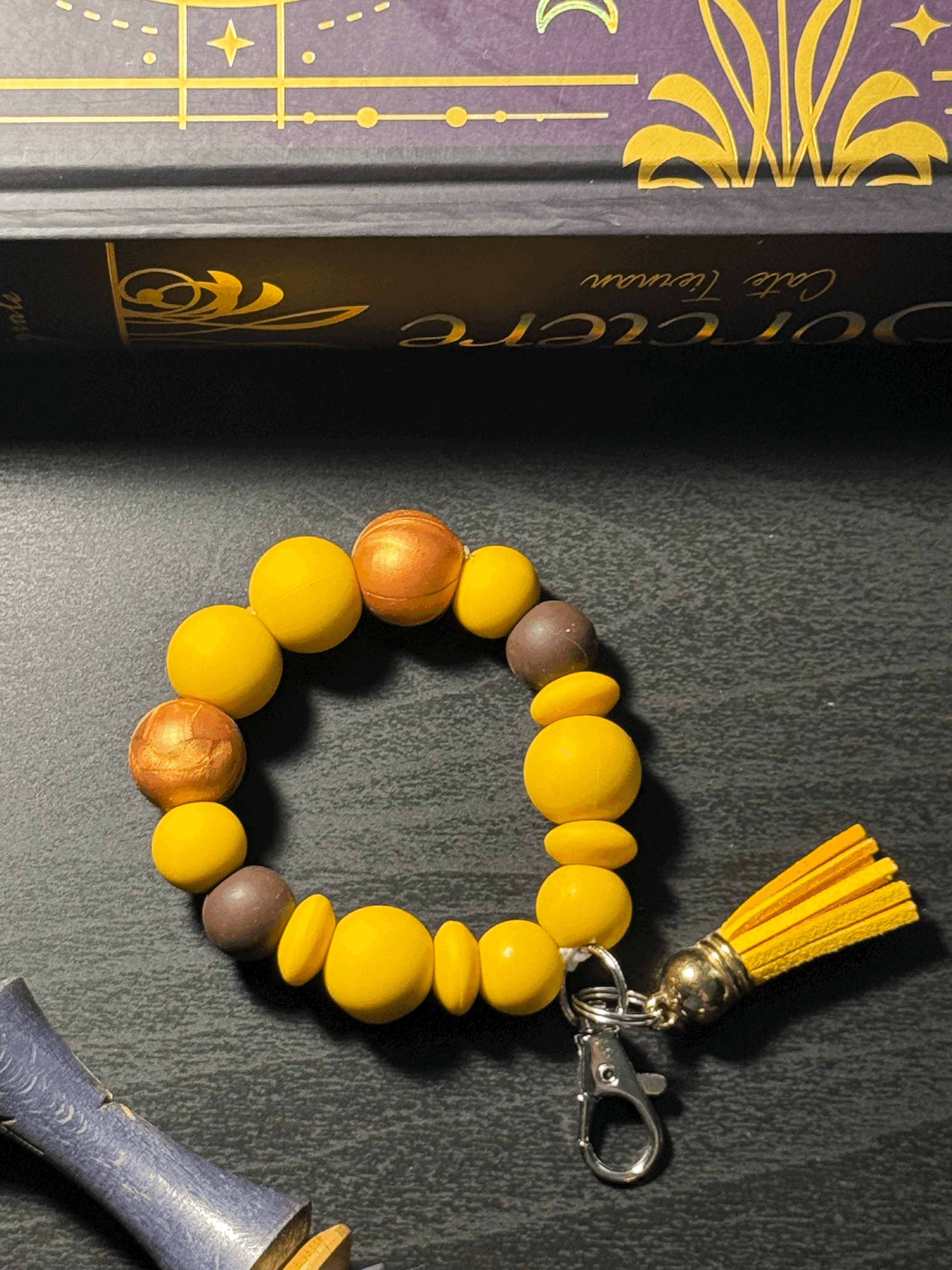 Porte-clé à perles rond - Modèle PCPR017