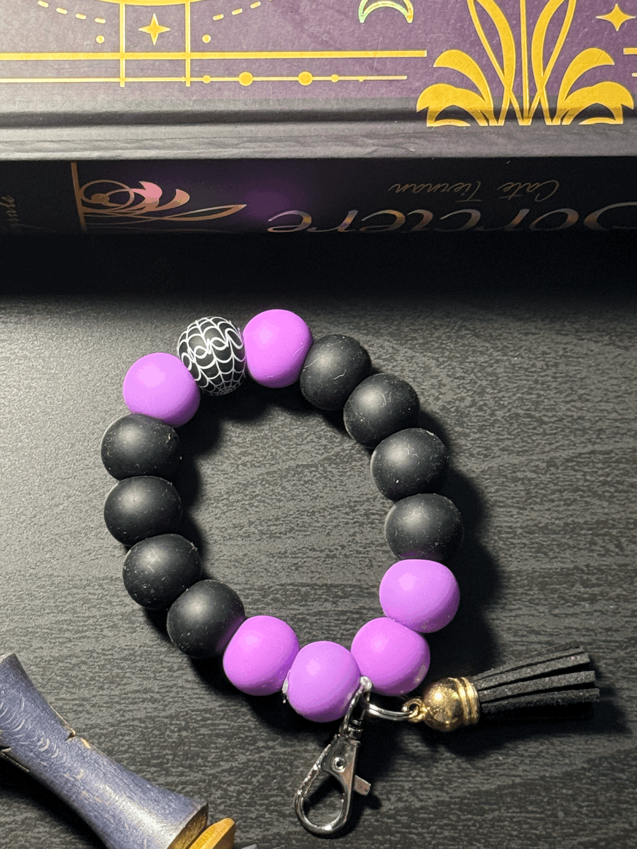 Porte-clé à perles rond - Modèle PCPR009