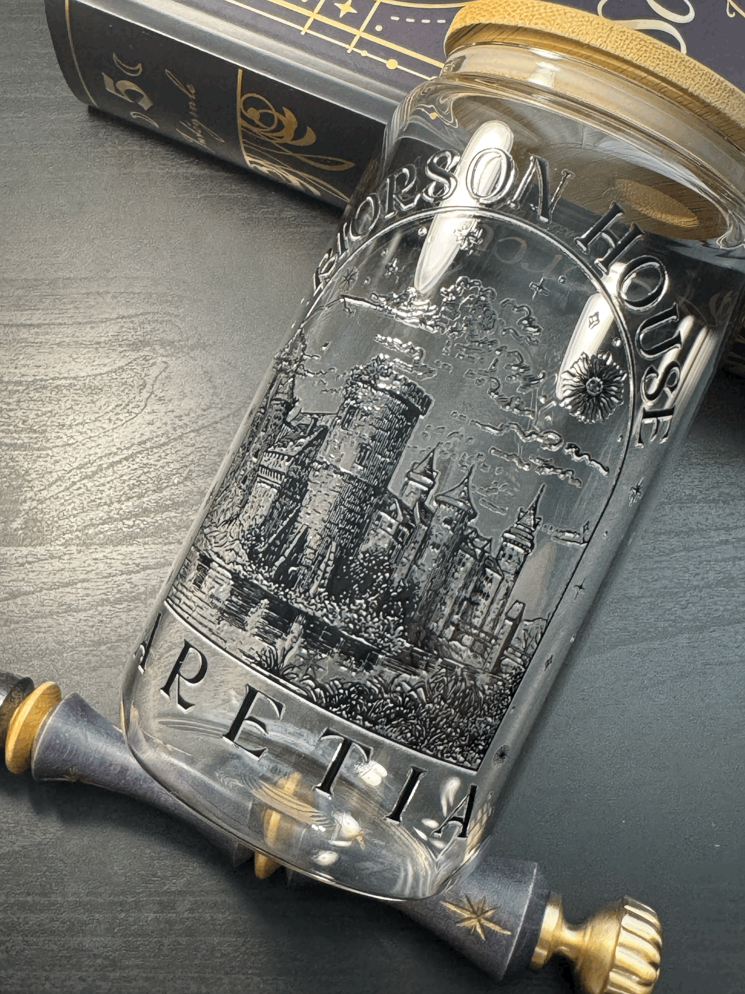 Tasse et paille en verre avec couvercle - Modèle TVC012