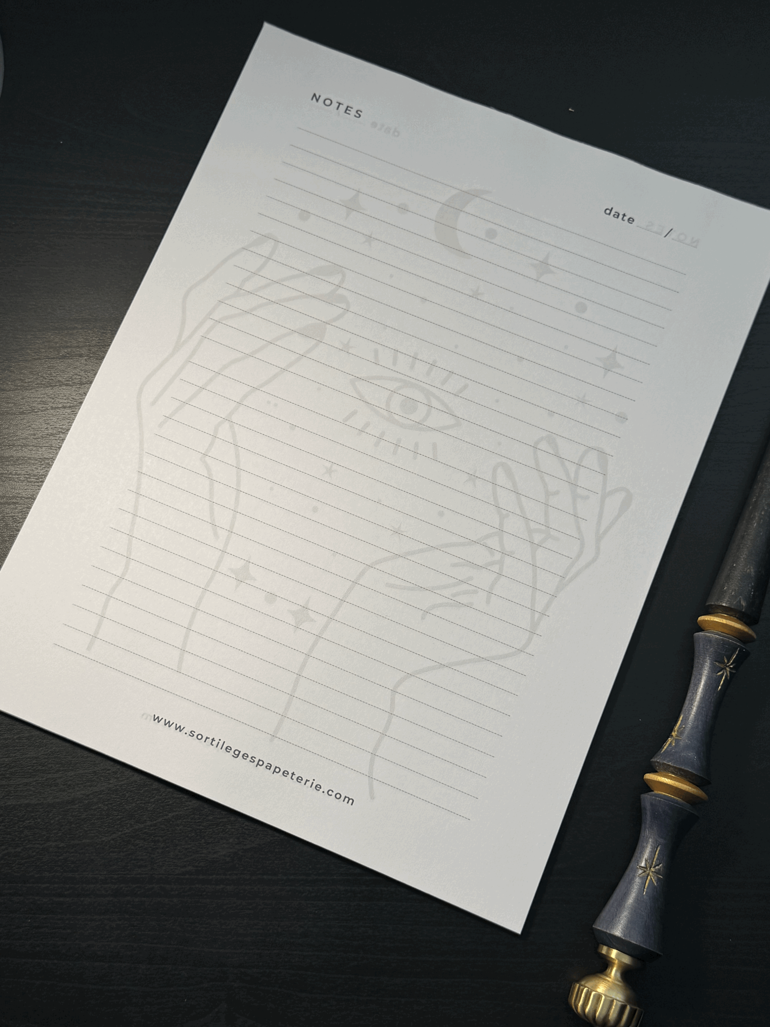 Note Pad - Séance divinatoire