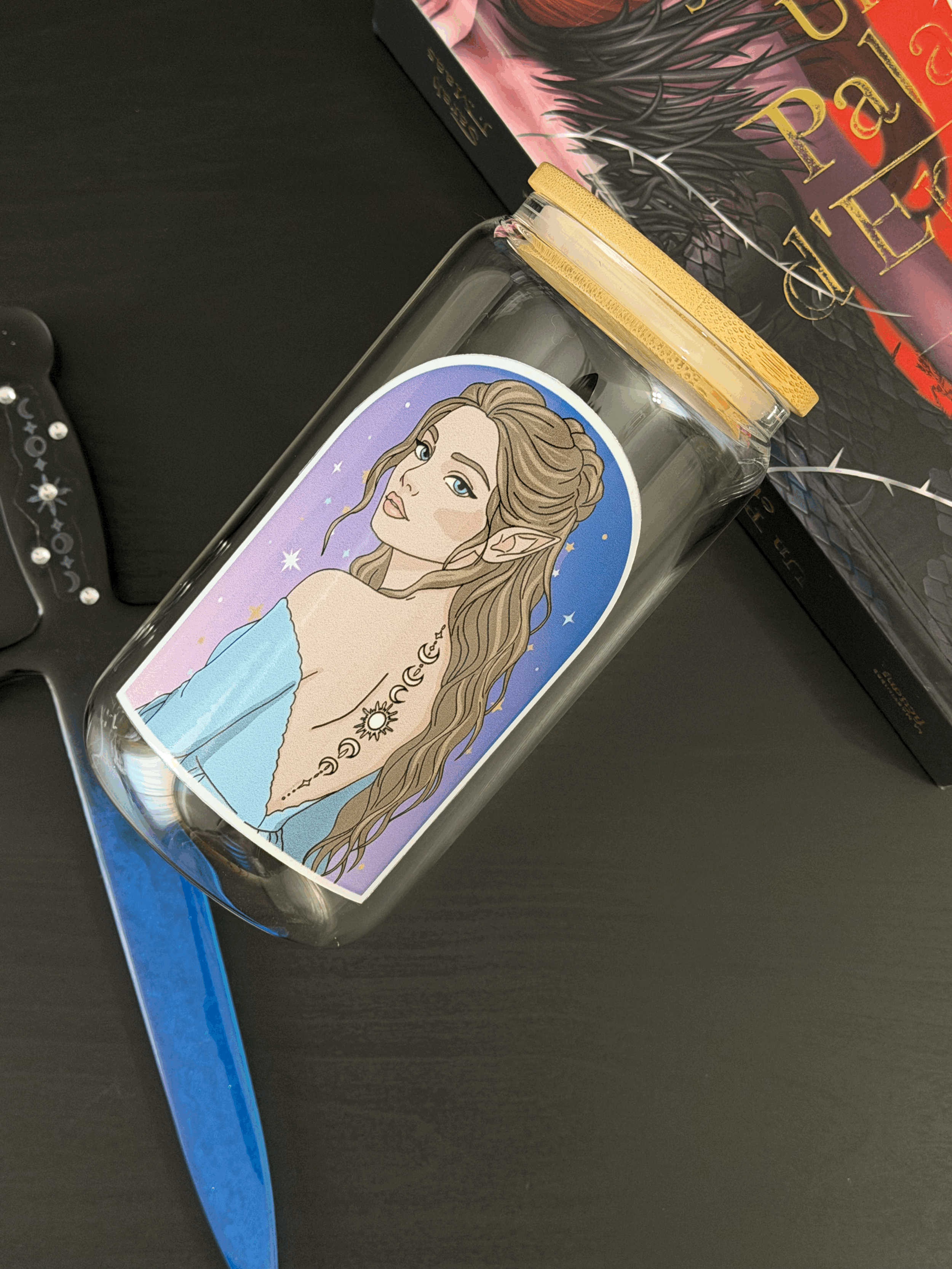 Verre avec couvercle en bambou - Feyre