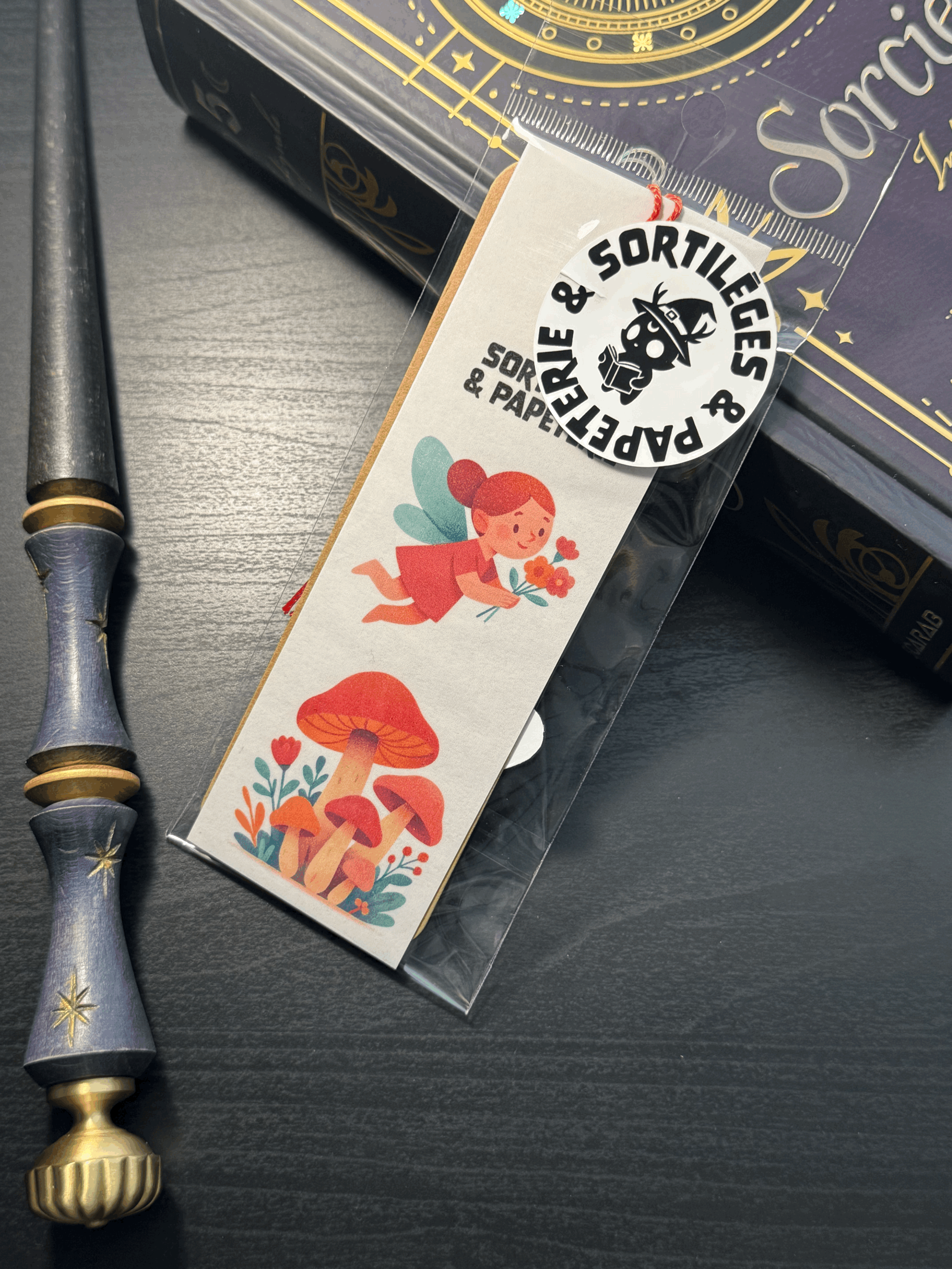 Signet - Fée et champignons