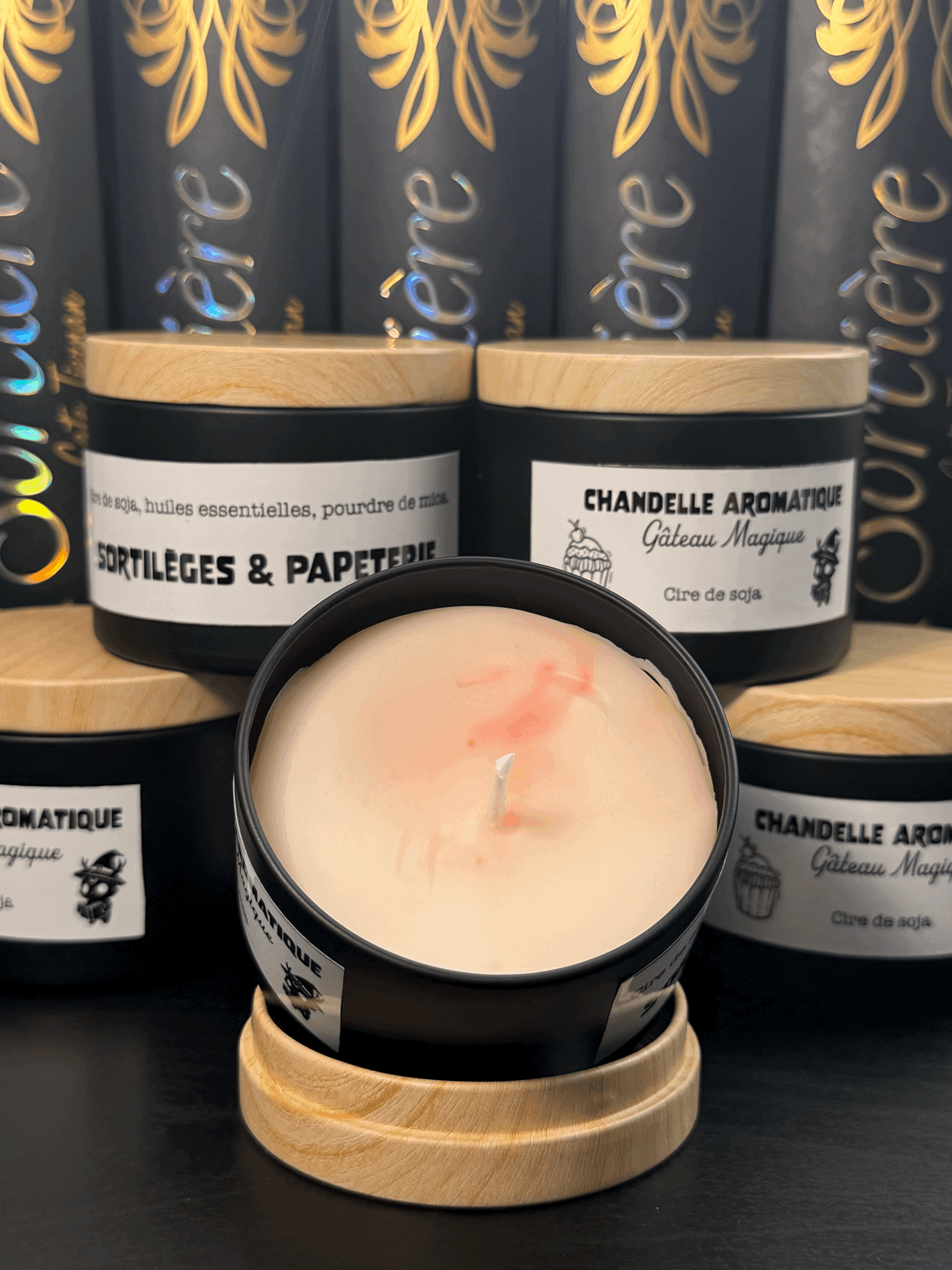 Chandelle aromatique - Gâteau magique