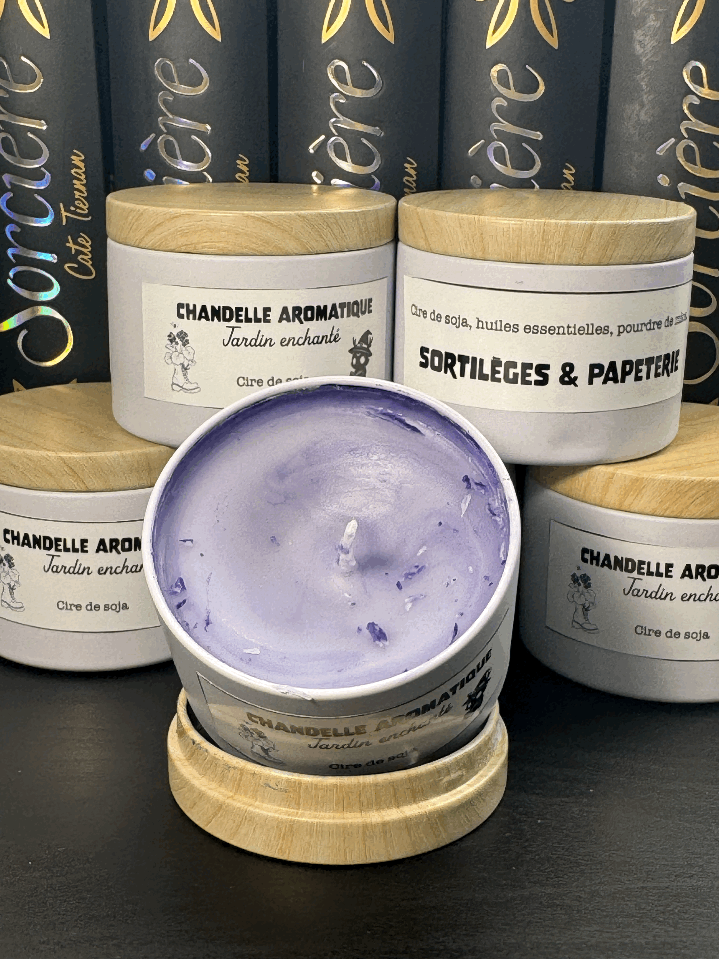 Chandelle aromatique - Jardin enchanté