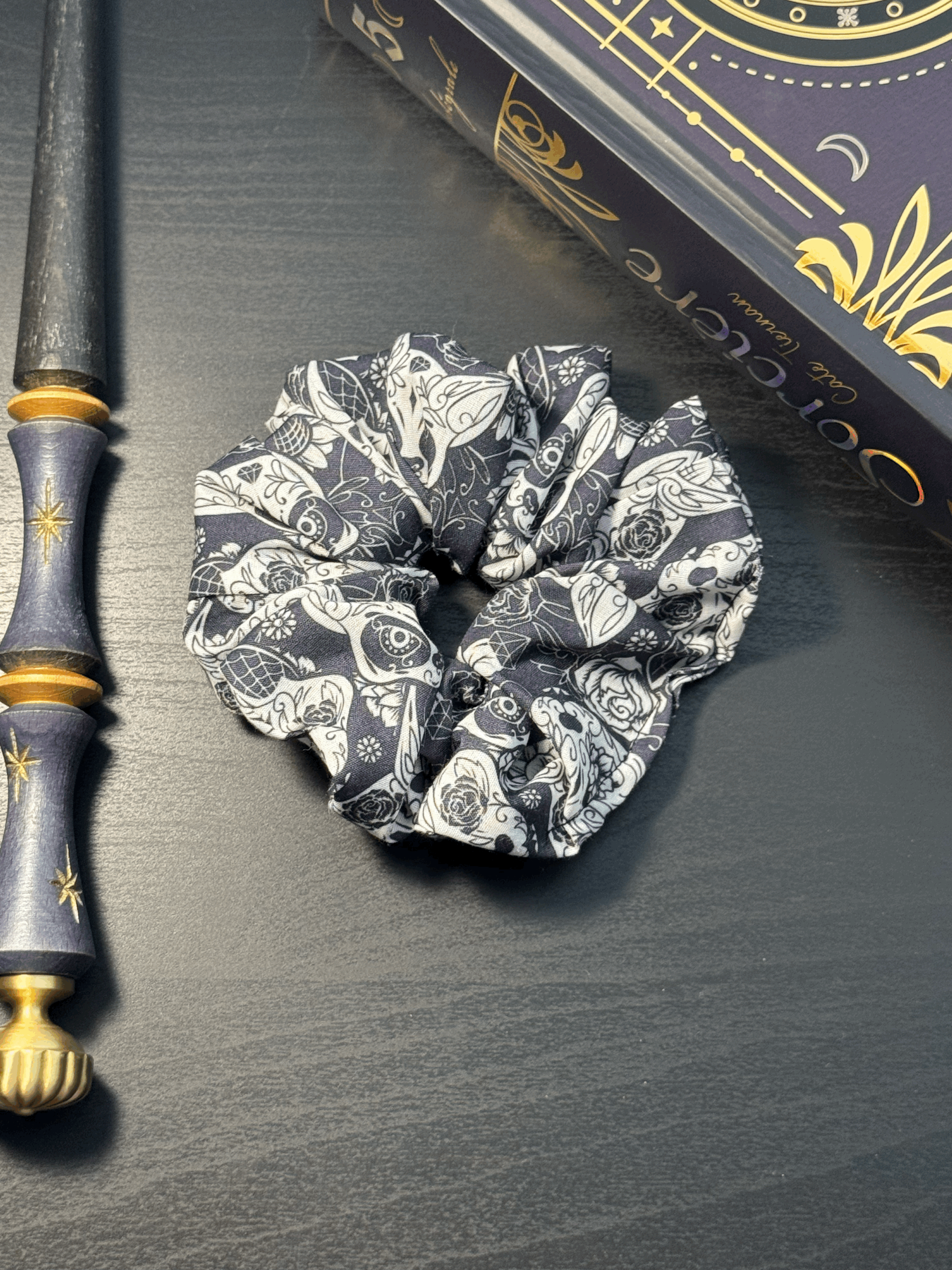 Scrunchies - Dia de los Muertos Del Gato