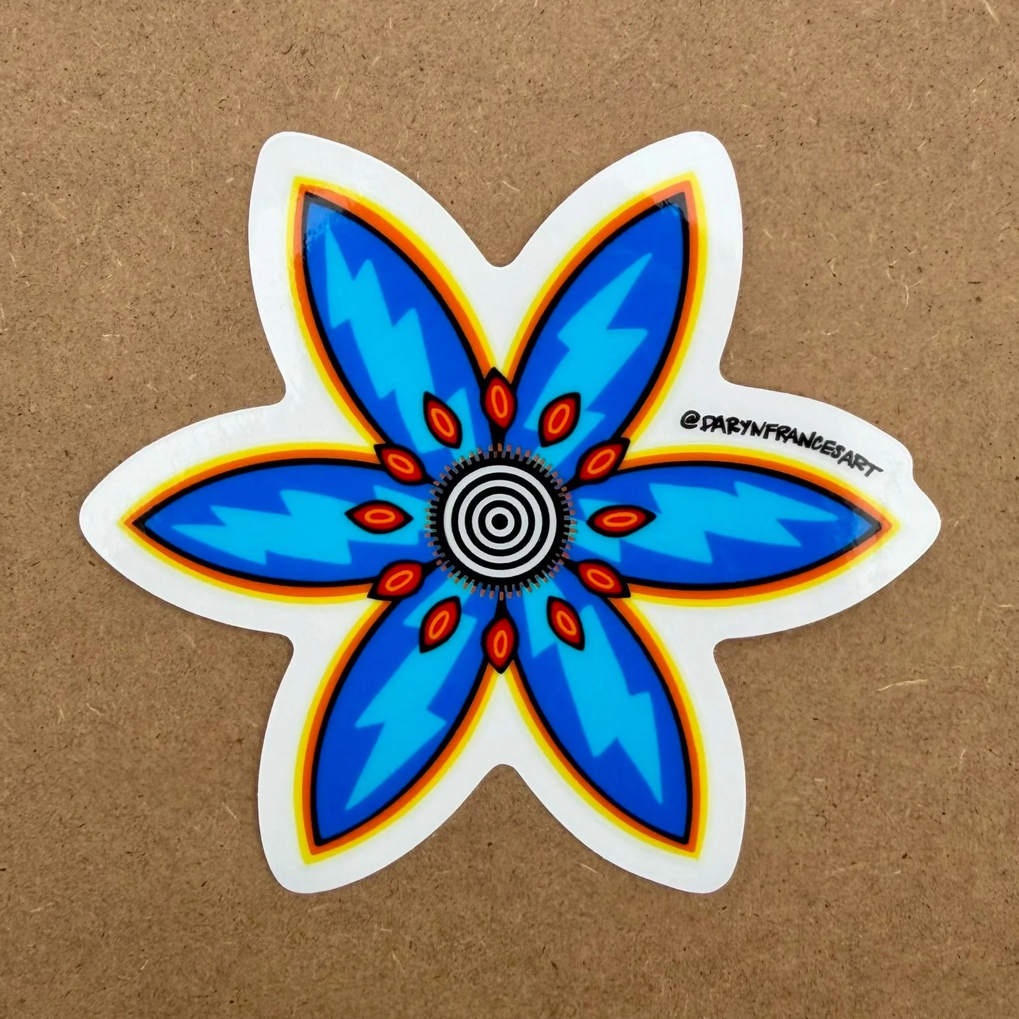 Electric Daisy blue razz sticker