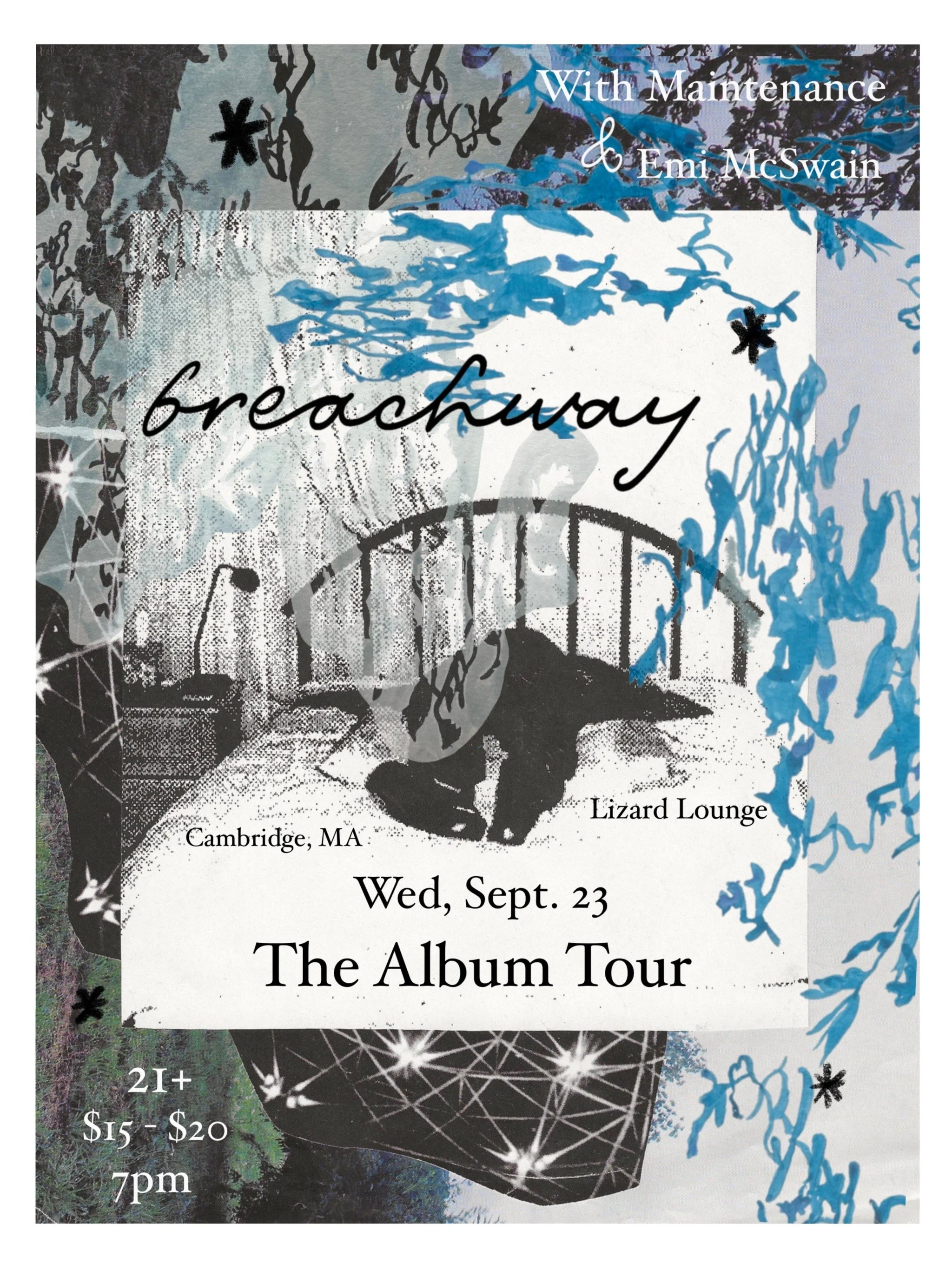 Maintenance w/ Breachway & Emi McSwain @ Lizard Lounge Sept. 23rd, 2026