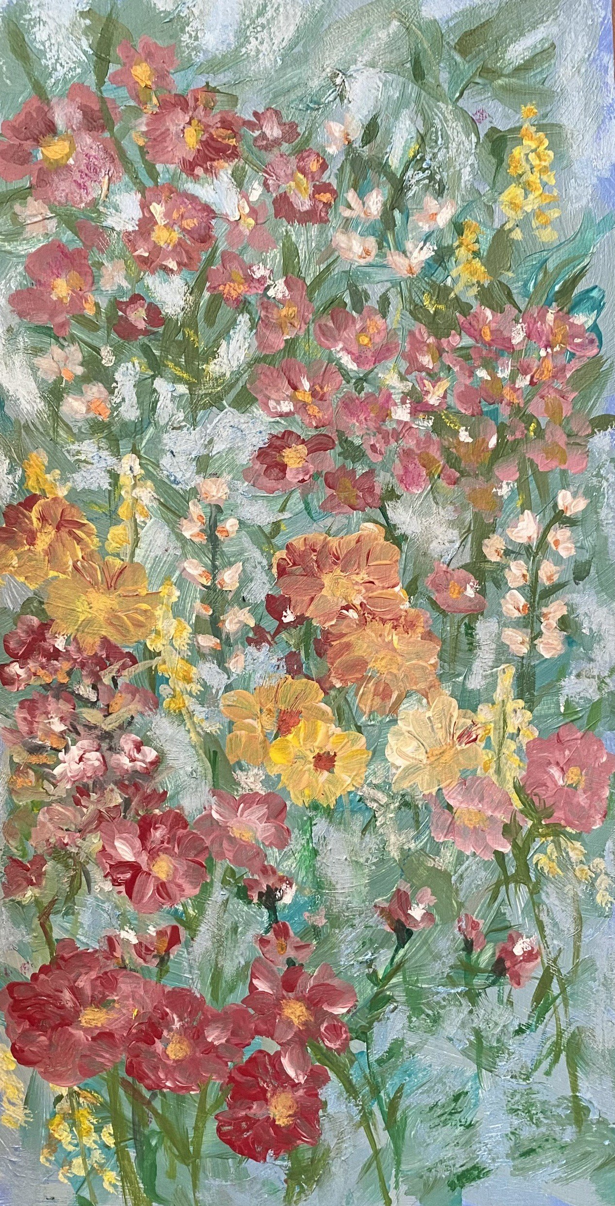  Joy  
Acrylic on wood panel