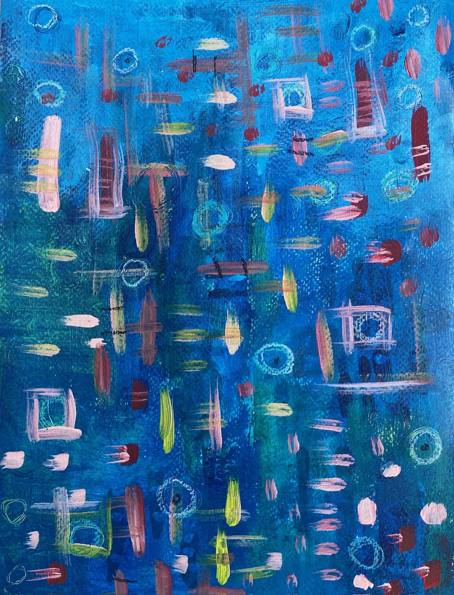  Untitled  
Acrylic on board