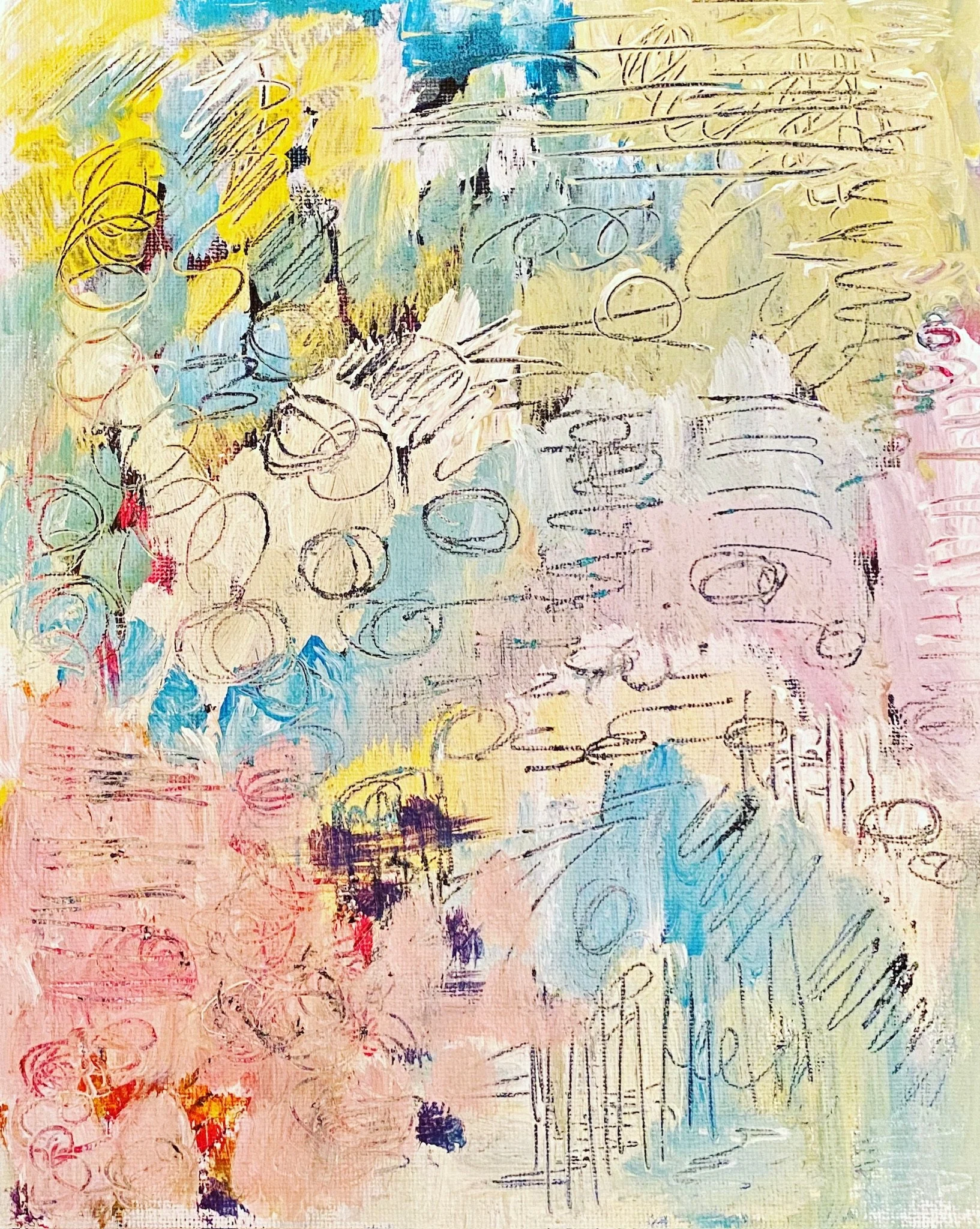  Where to Go  
Acrylic on paper