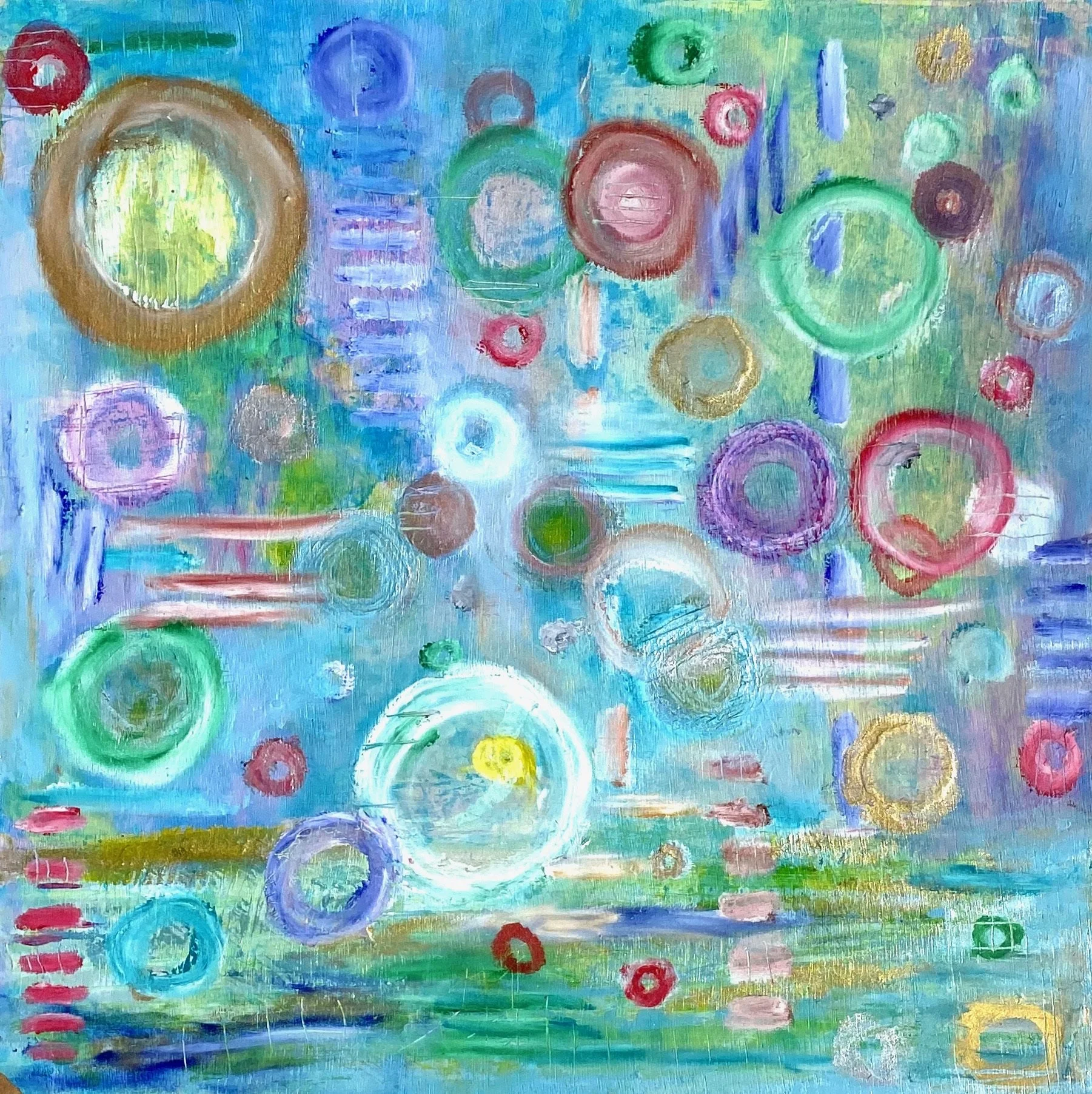  Circles  
Acrylic on board