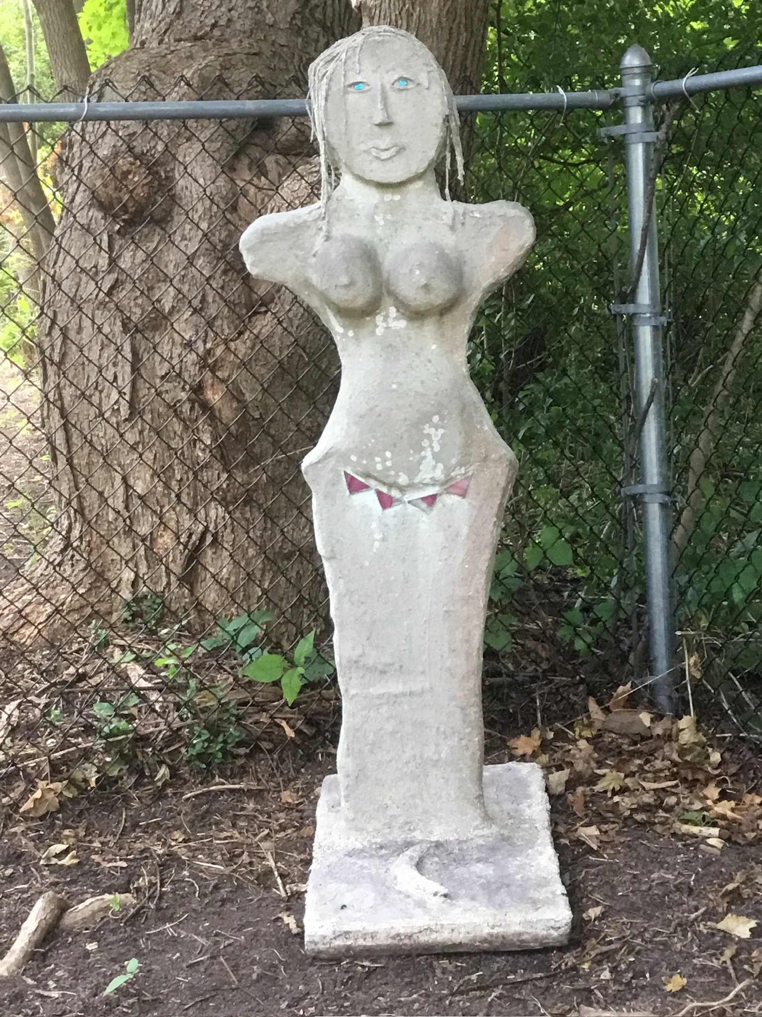  Mother  
Cement and glass on fiberglass
