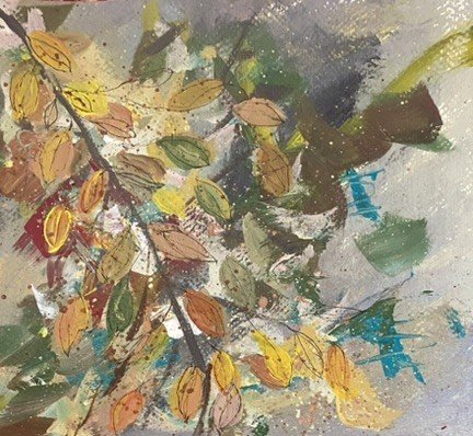  Autumn Leaves II  
Acrylic and ink on paper