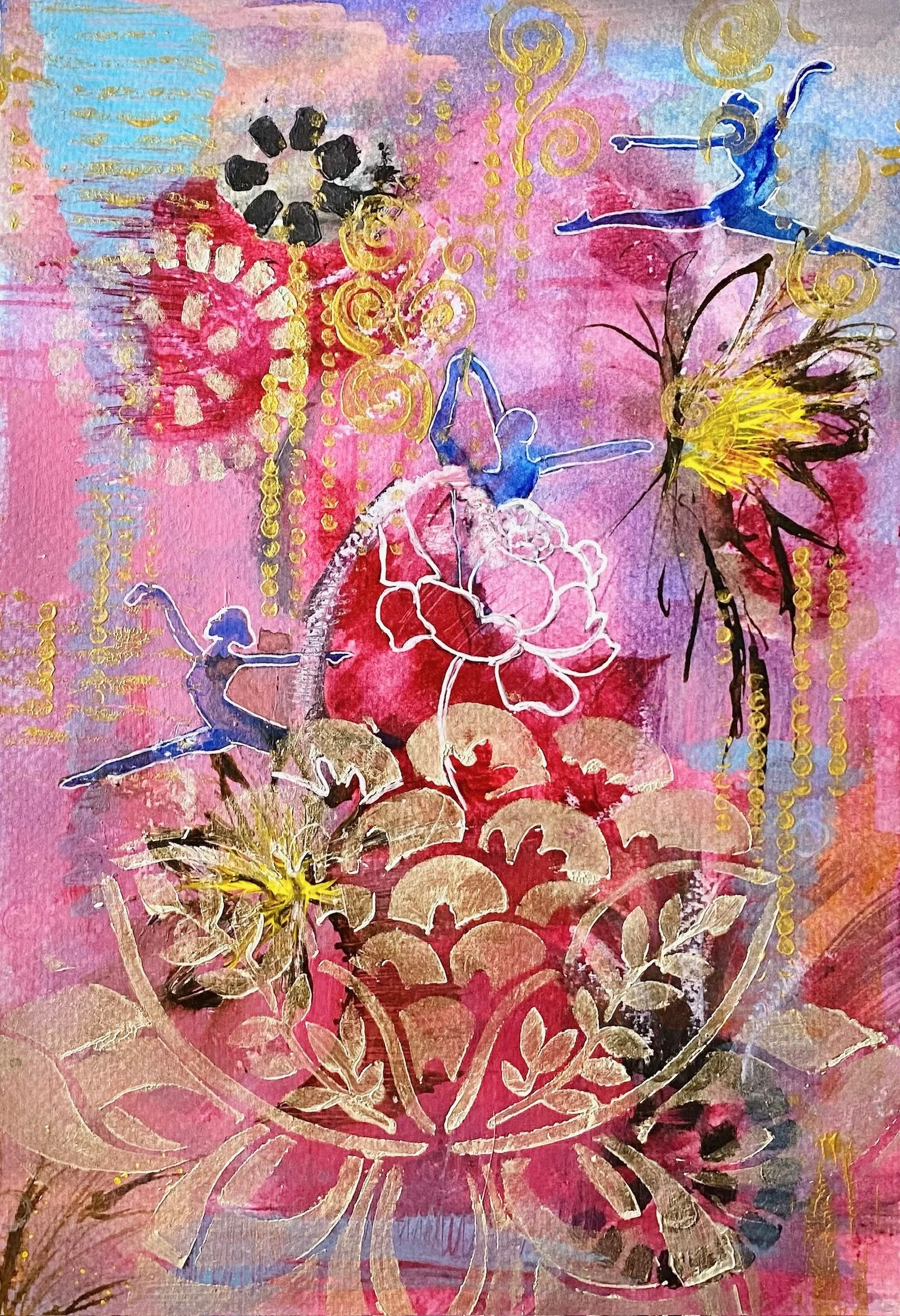  Dance  
Acrylic on paper